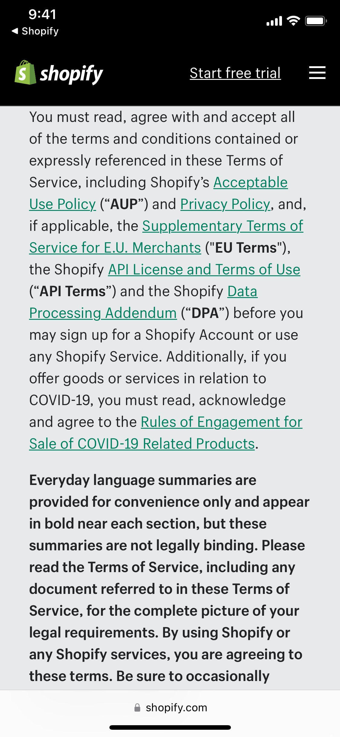 Shopify iOS screen 101