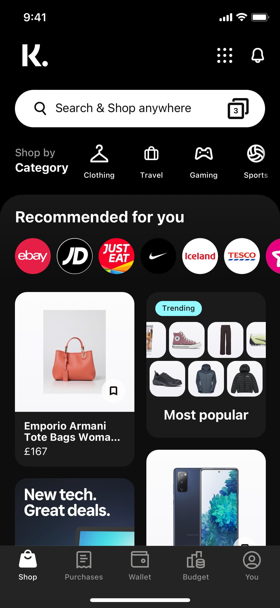 Klarna iOS screen 140