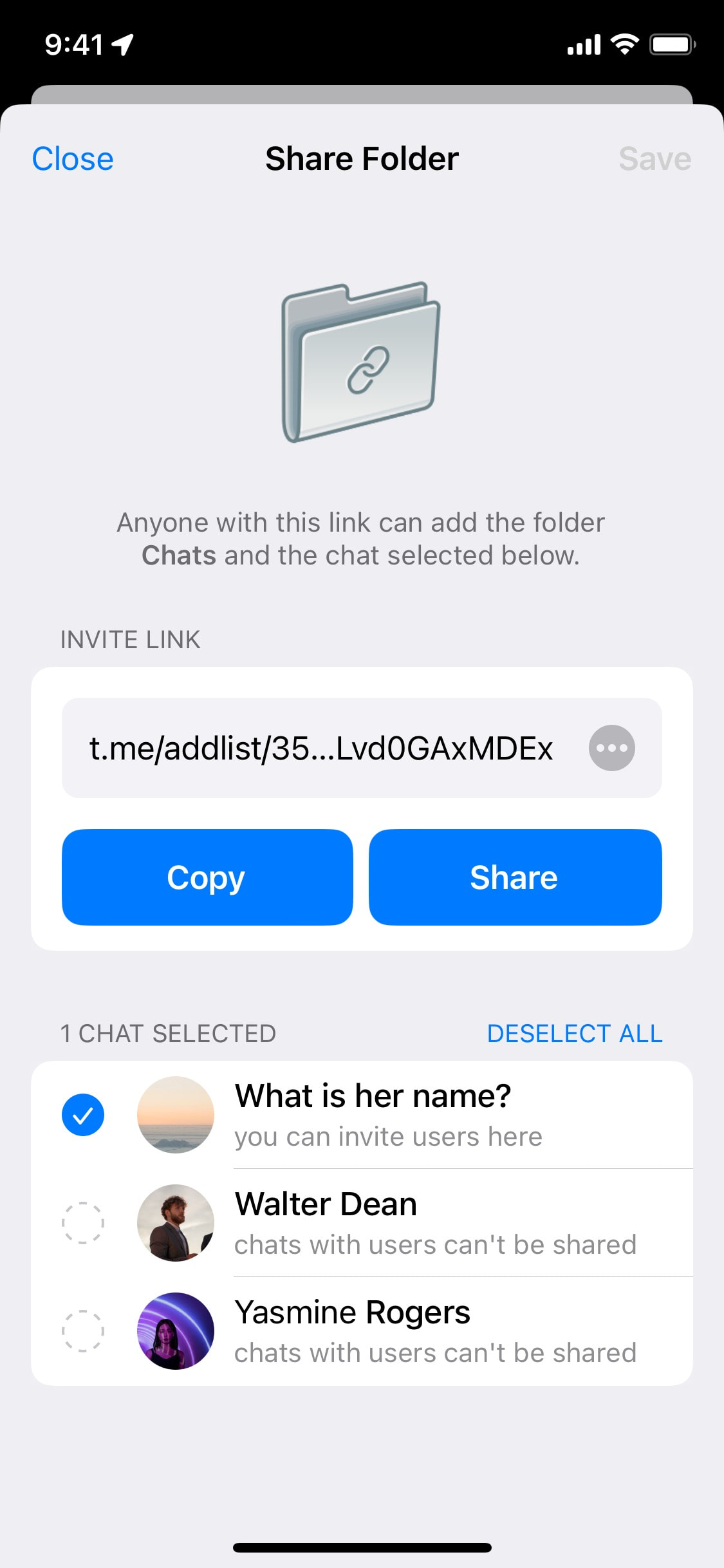 Telegram iOS screen 271