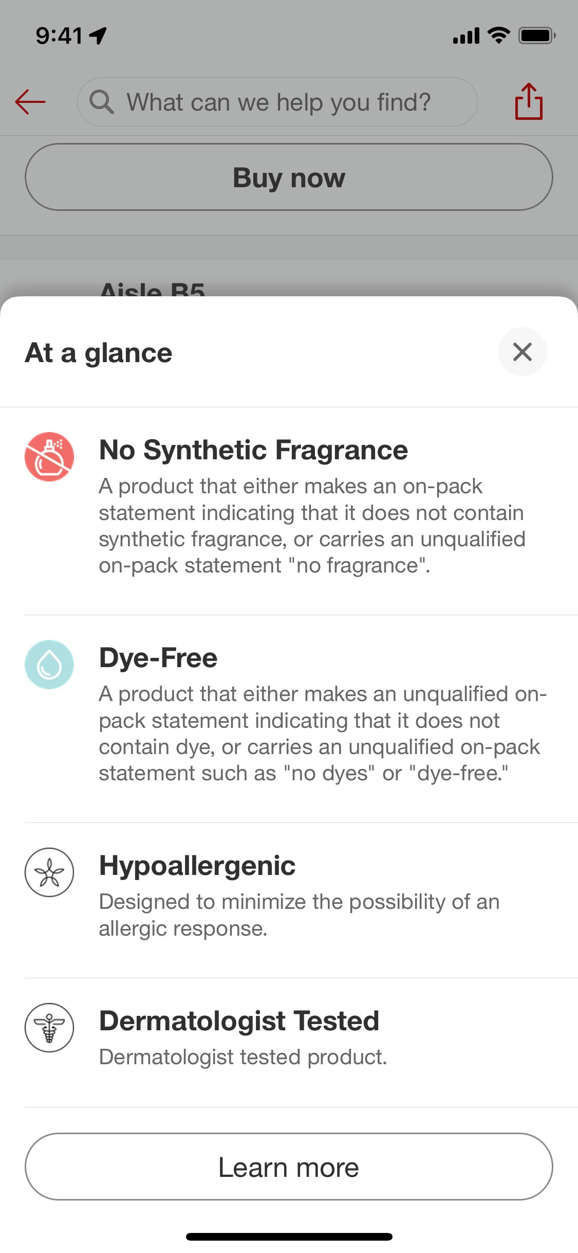 Target iOS screen 179