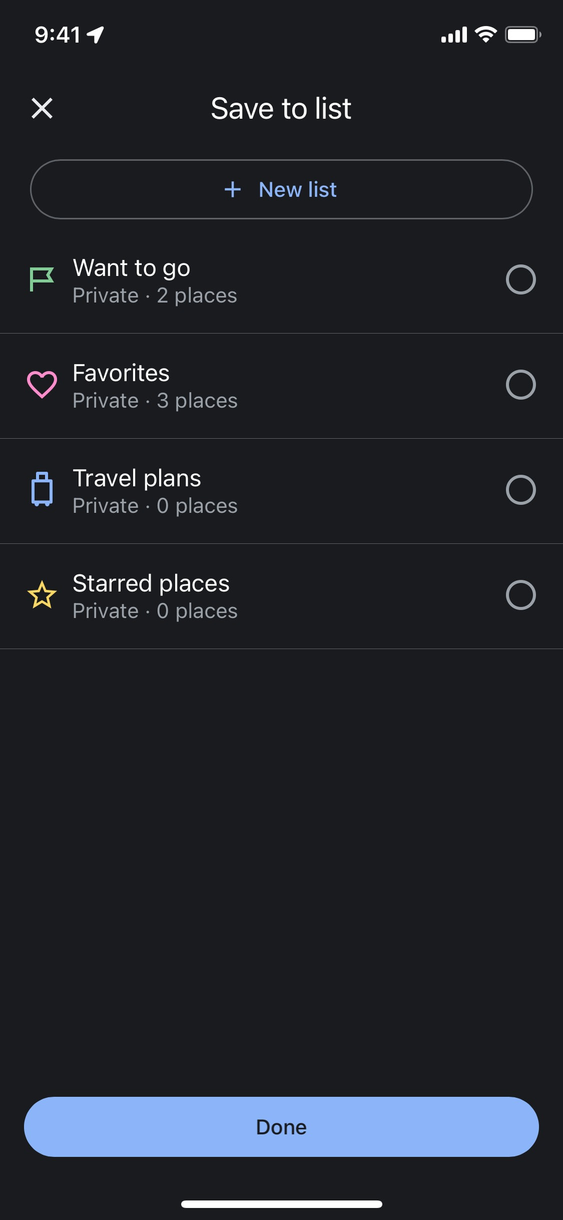 Google Maps iOS screen 669