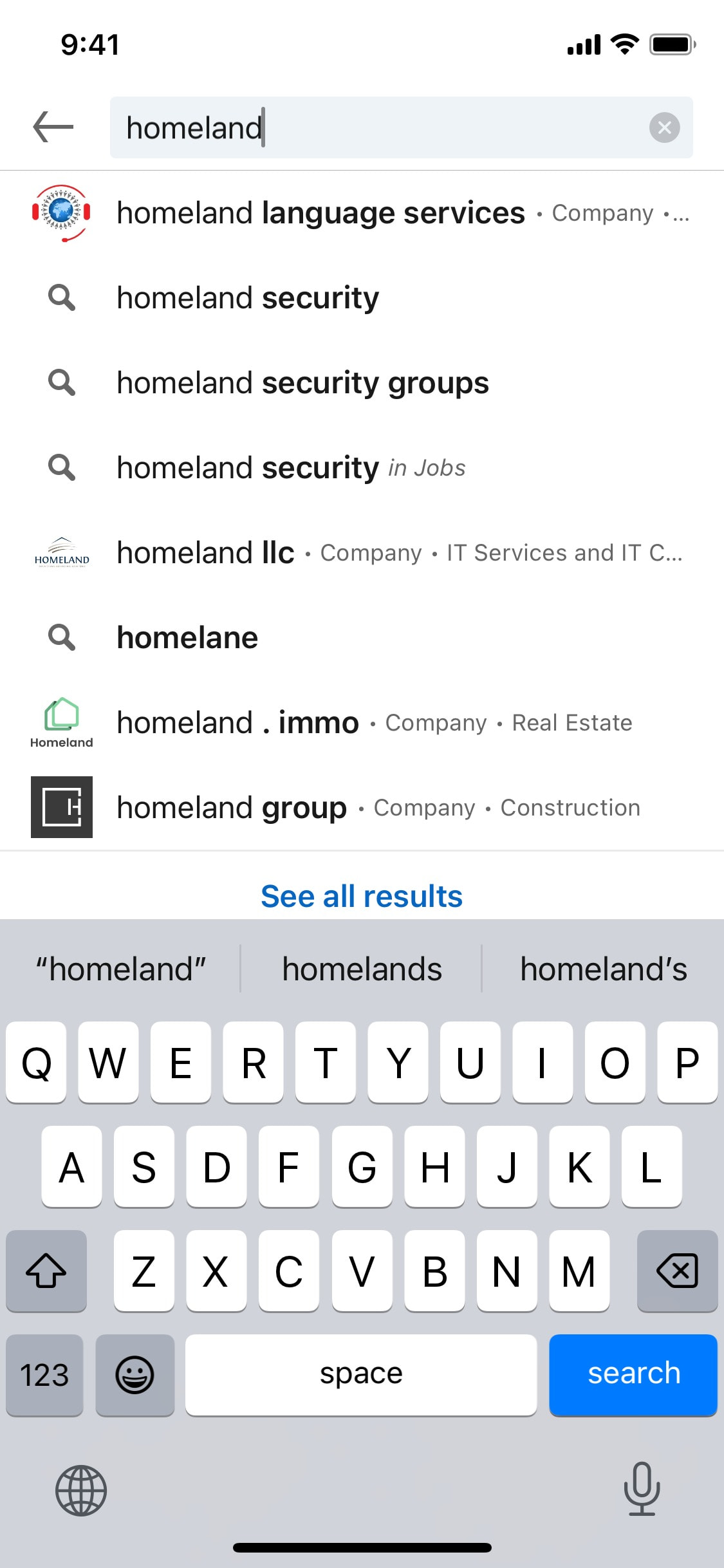 LinkedIn iOS screen 534