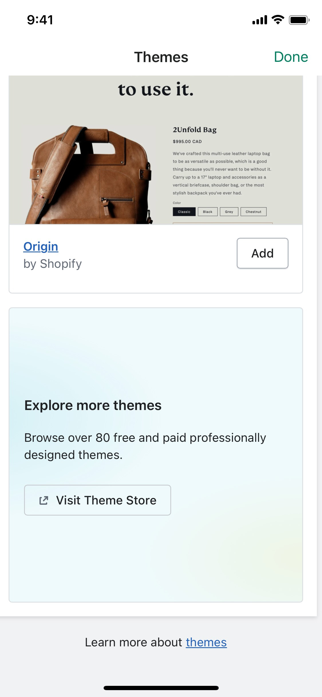 Shopify iOS screen 436