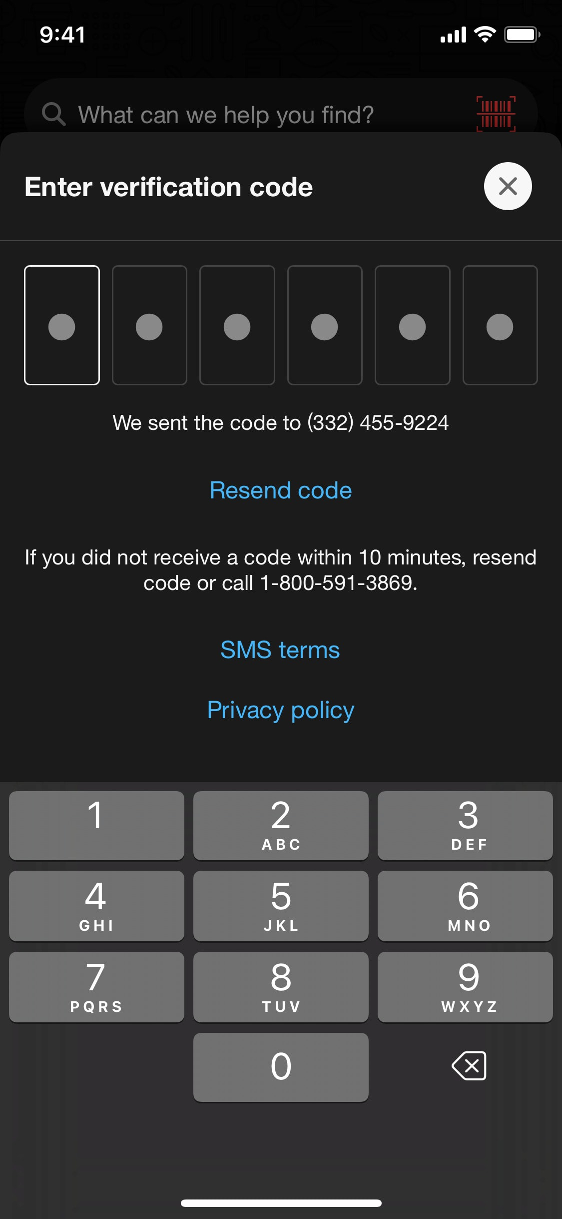 Target iOS screen 272