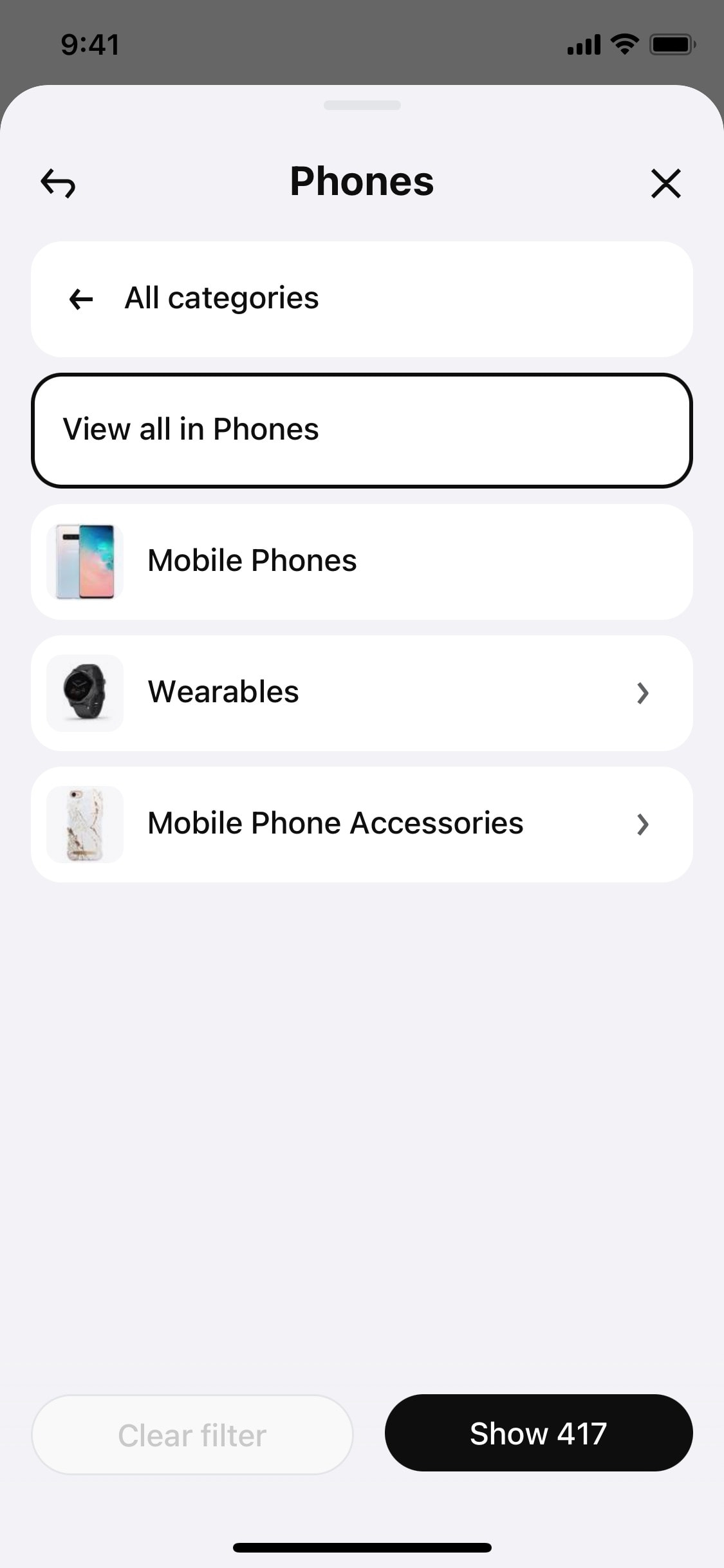 Klarna iOS screen 415