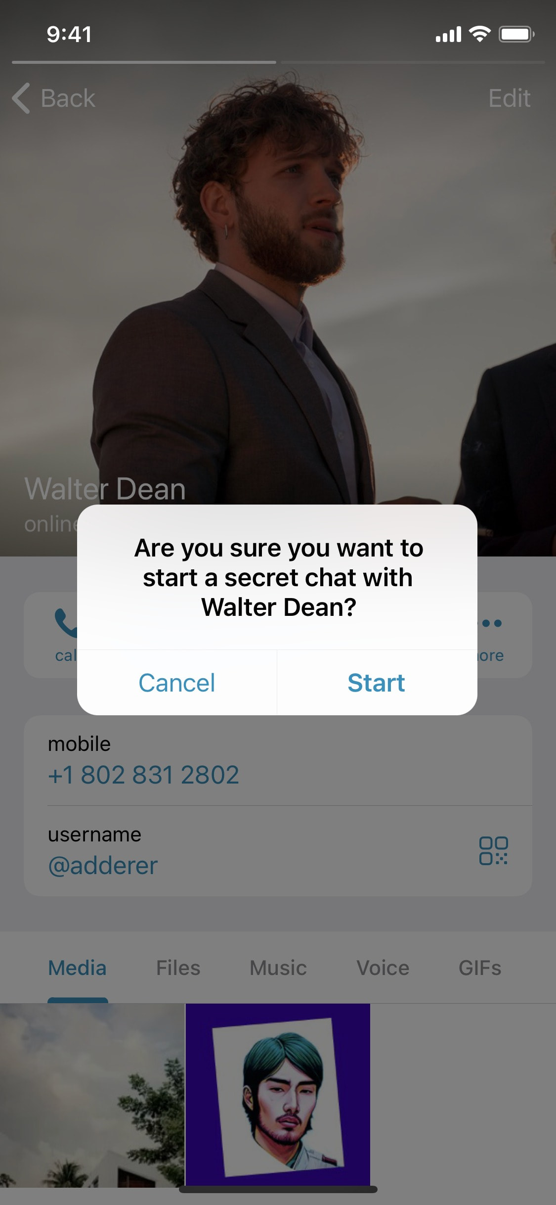 Telegram iOS screen 890