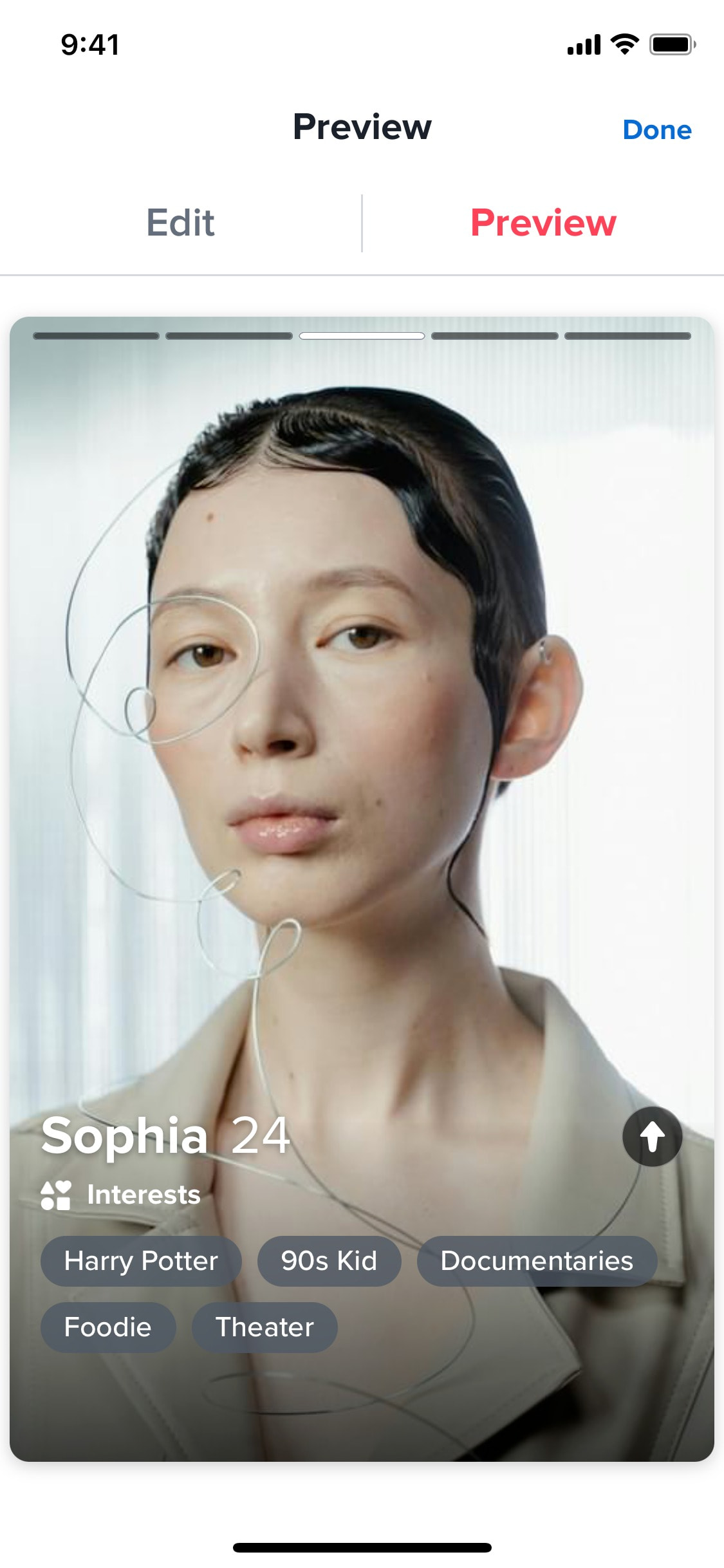 Tinder iOS screen 277