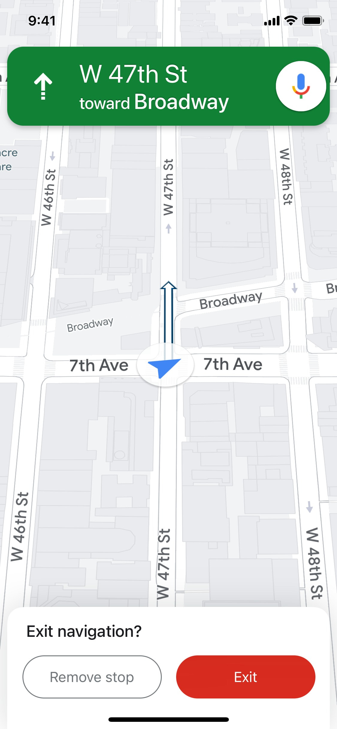 Google Maps iOS screen 473