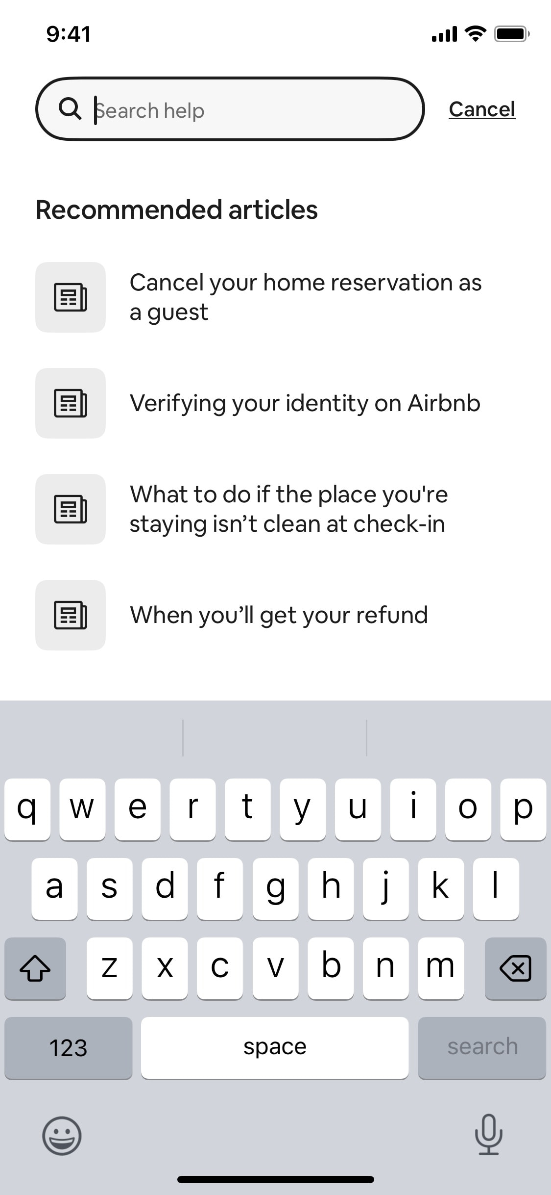 Airbnb iOS screen 154