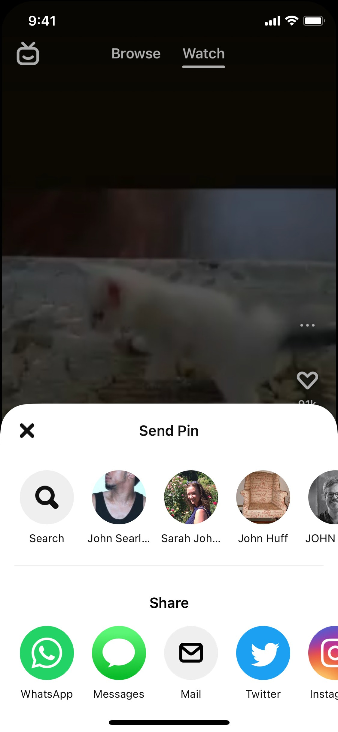Pinterest iOS screen 142