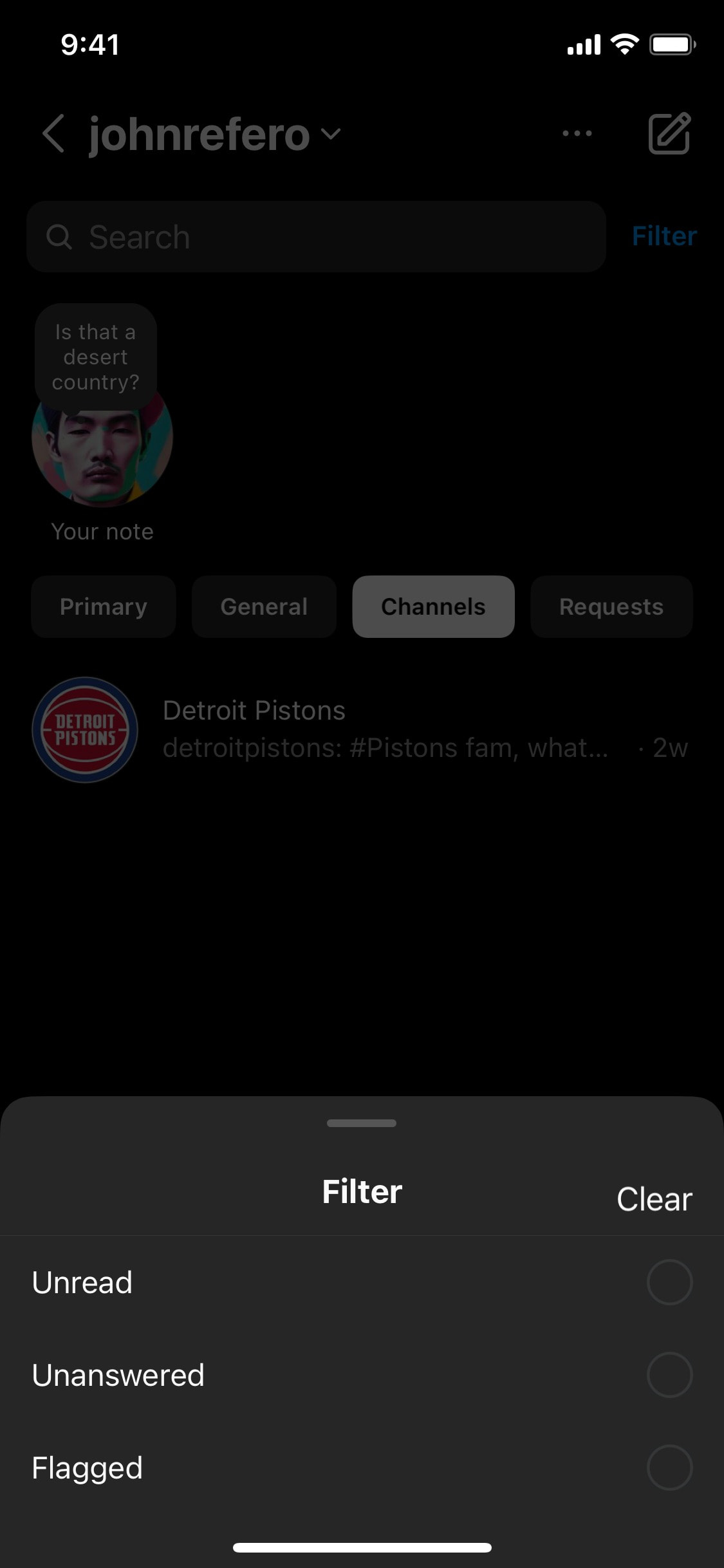 Instagram iOS screen 407