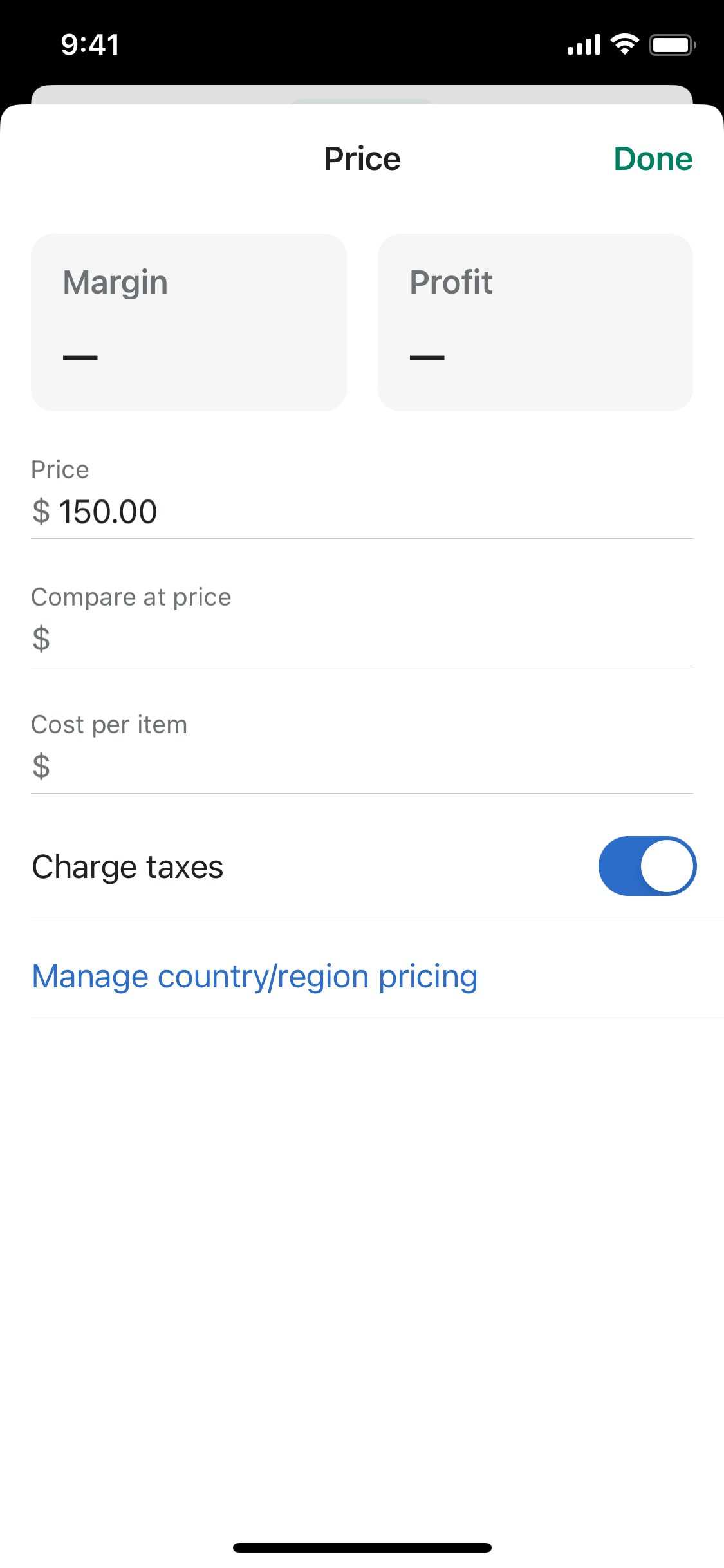 Shopify iOS screen 286