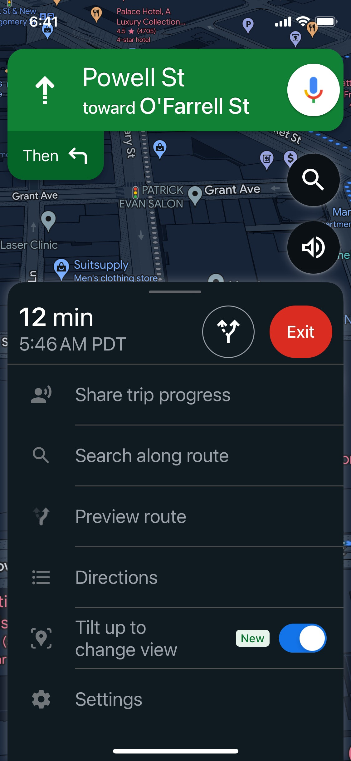 Google Maps iOS screen 257