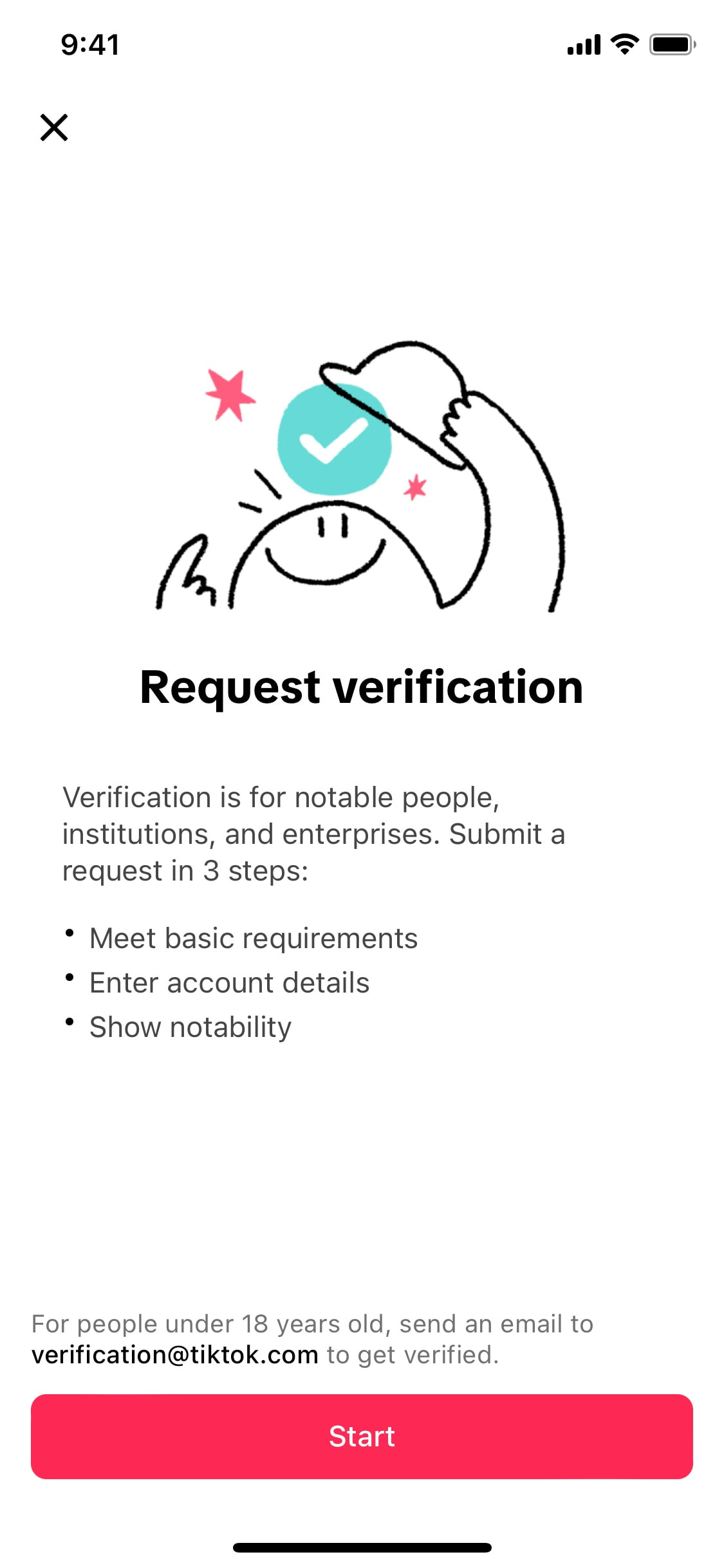 TikTok iOS screen 429