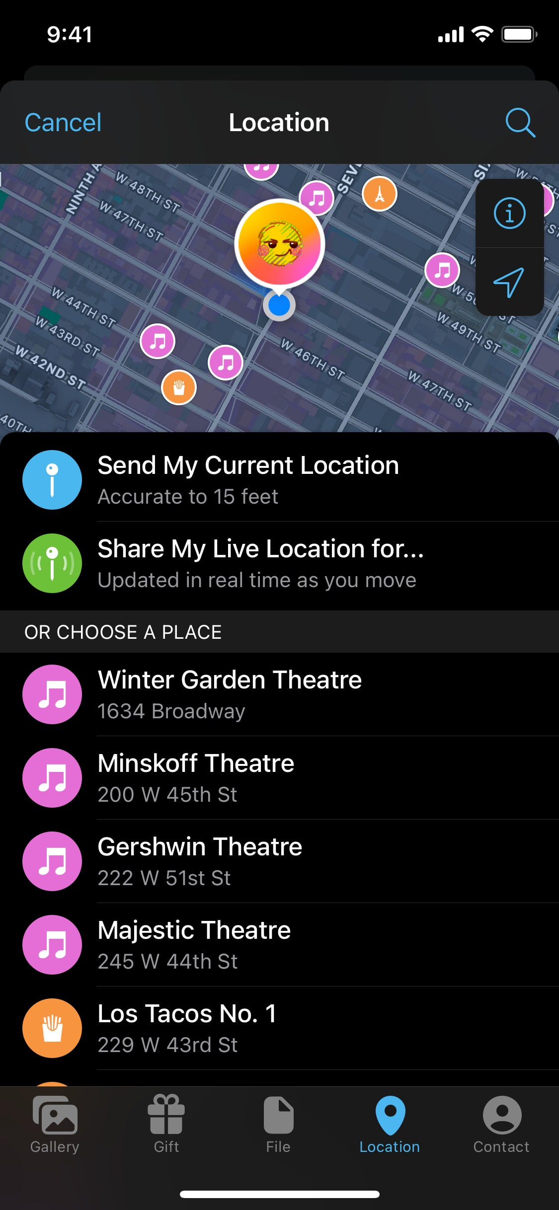 Telegram iOS screen 191