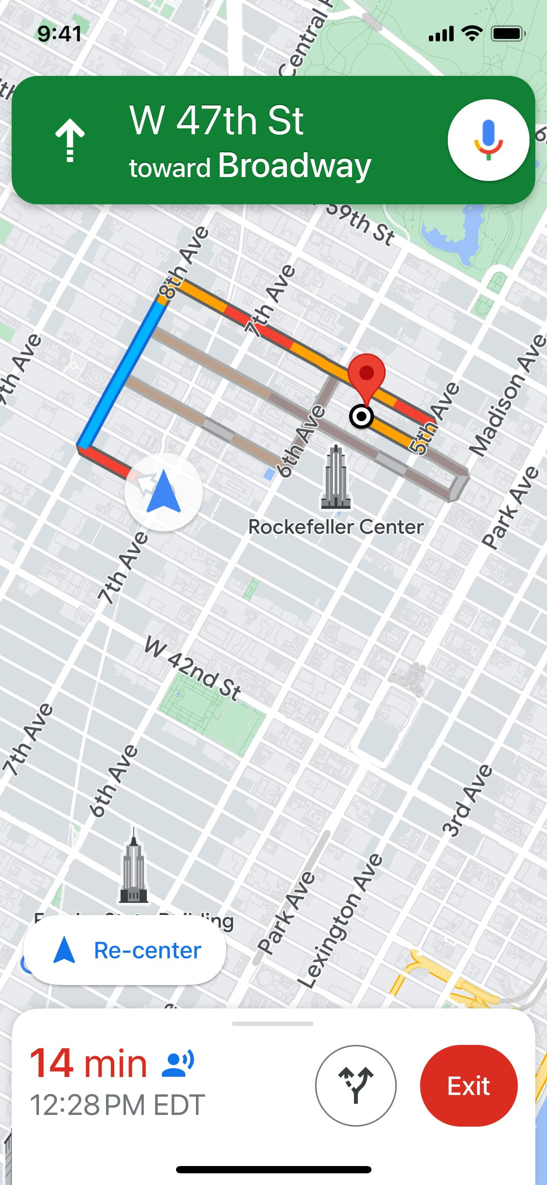 Google Maps iOS screen 558