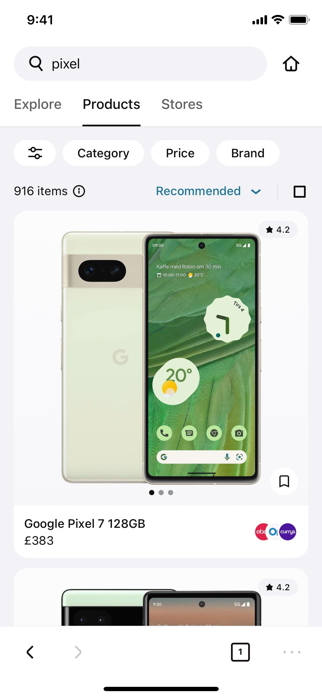 Klarna iOS screen 130
