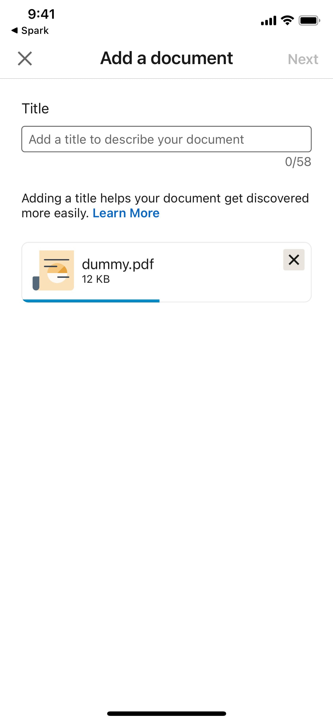 LinkedIn iOS screen 52