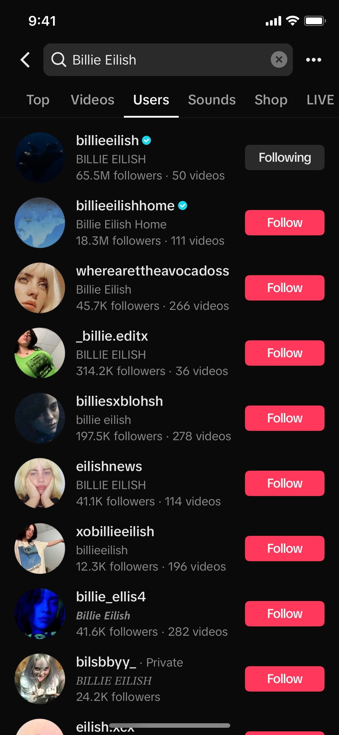 TikTok iOS screen 459