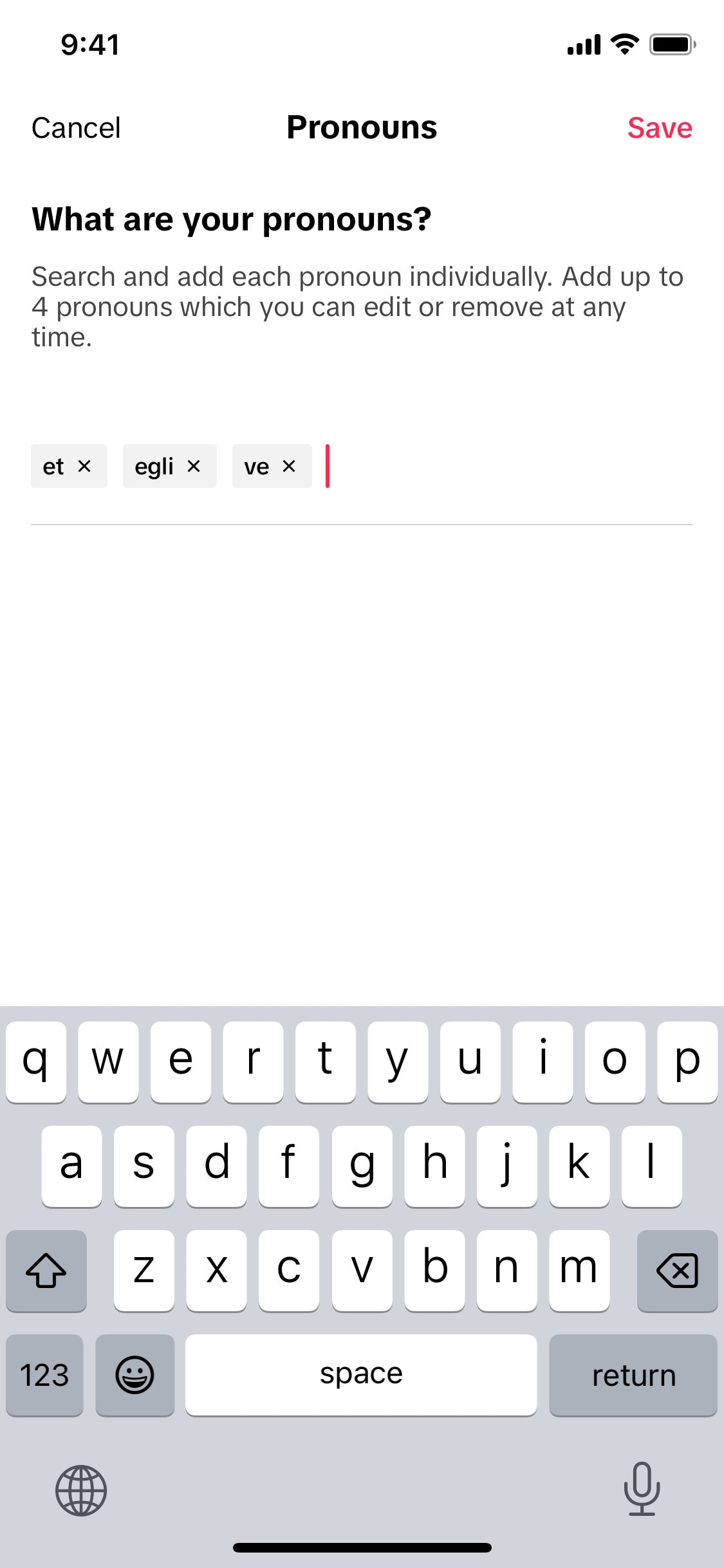 TikTok iOS screen 56