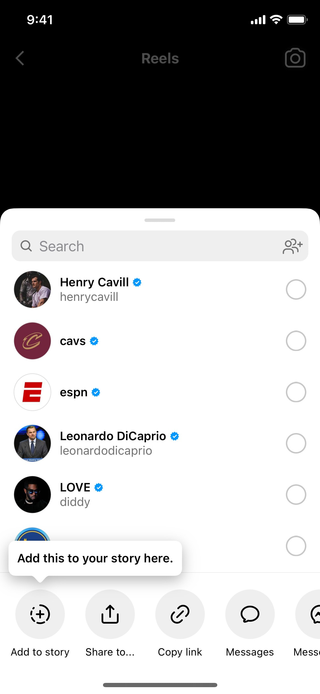 Instagram iOS screen 619