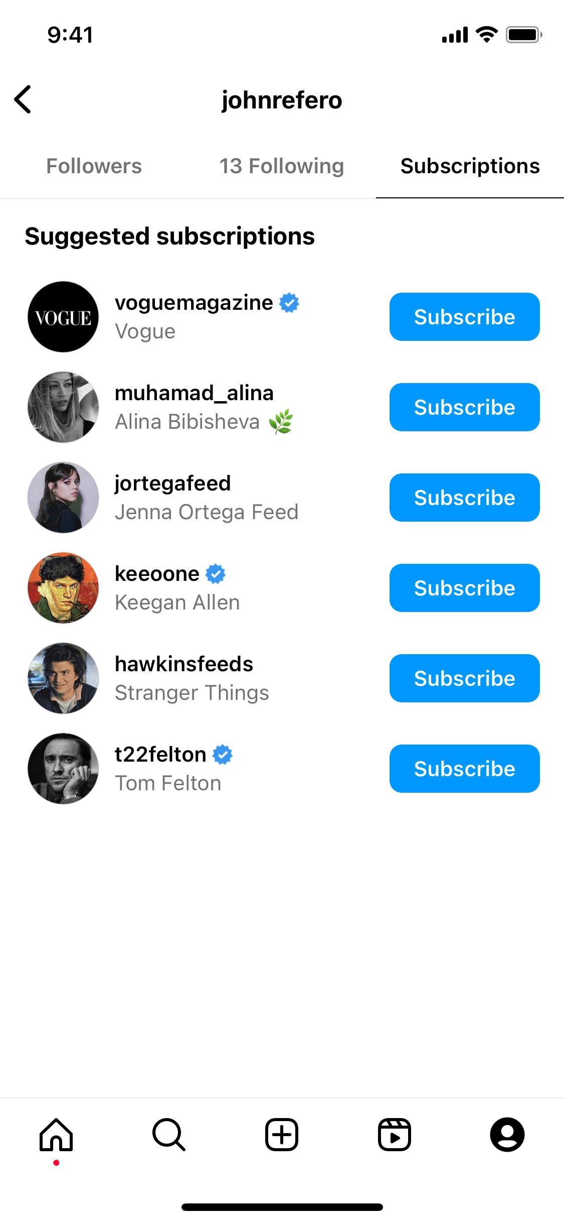 Instagram iOS screen 190
