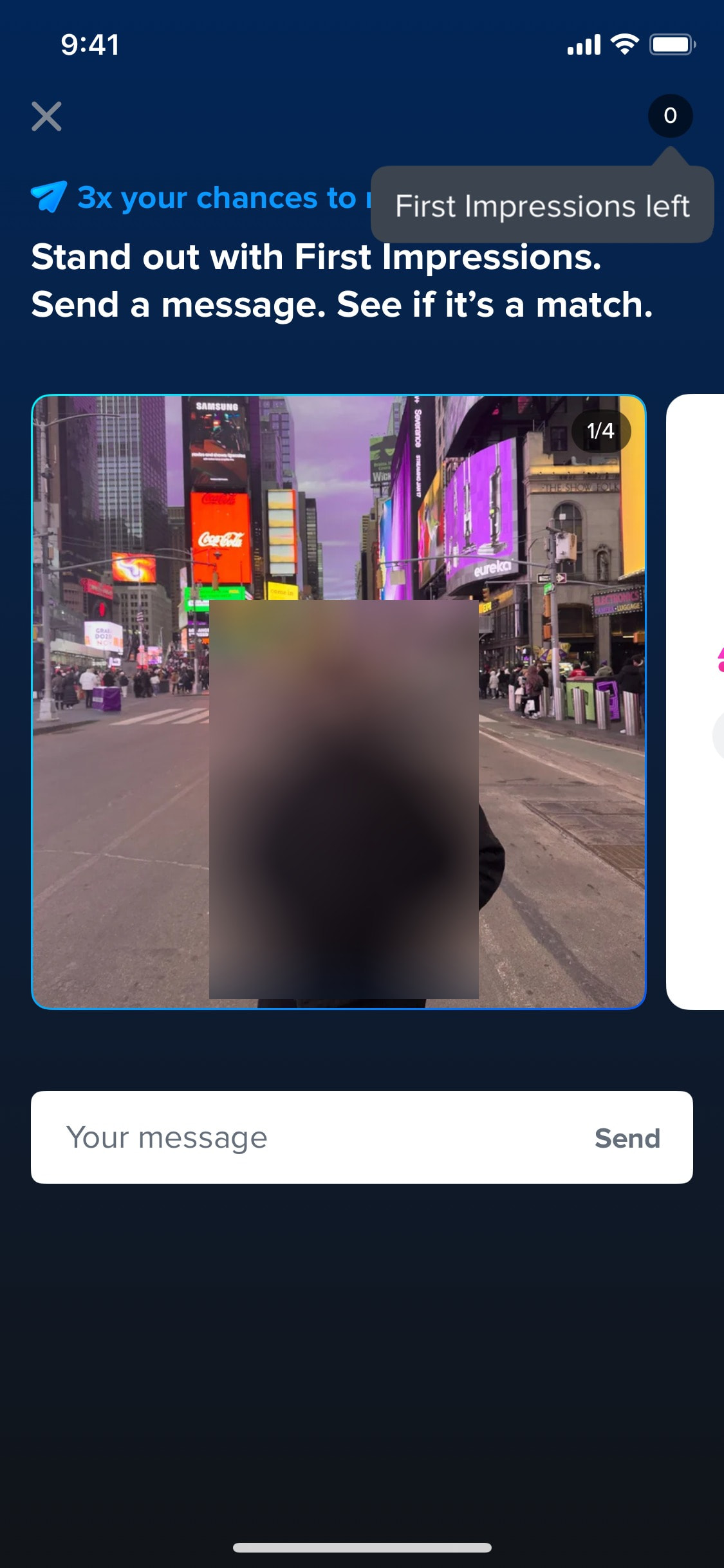 Tinder iOS screen 392
