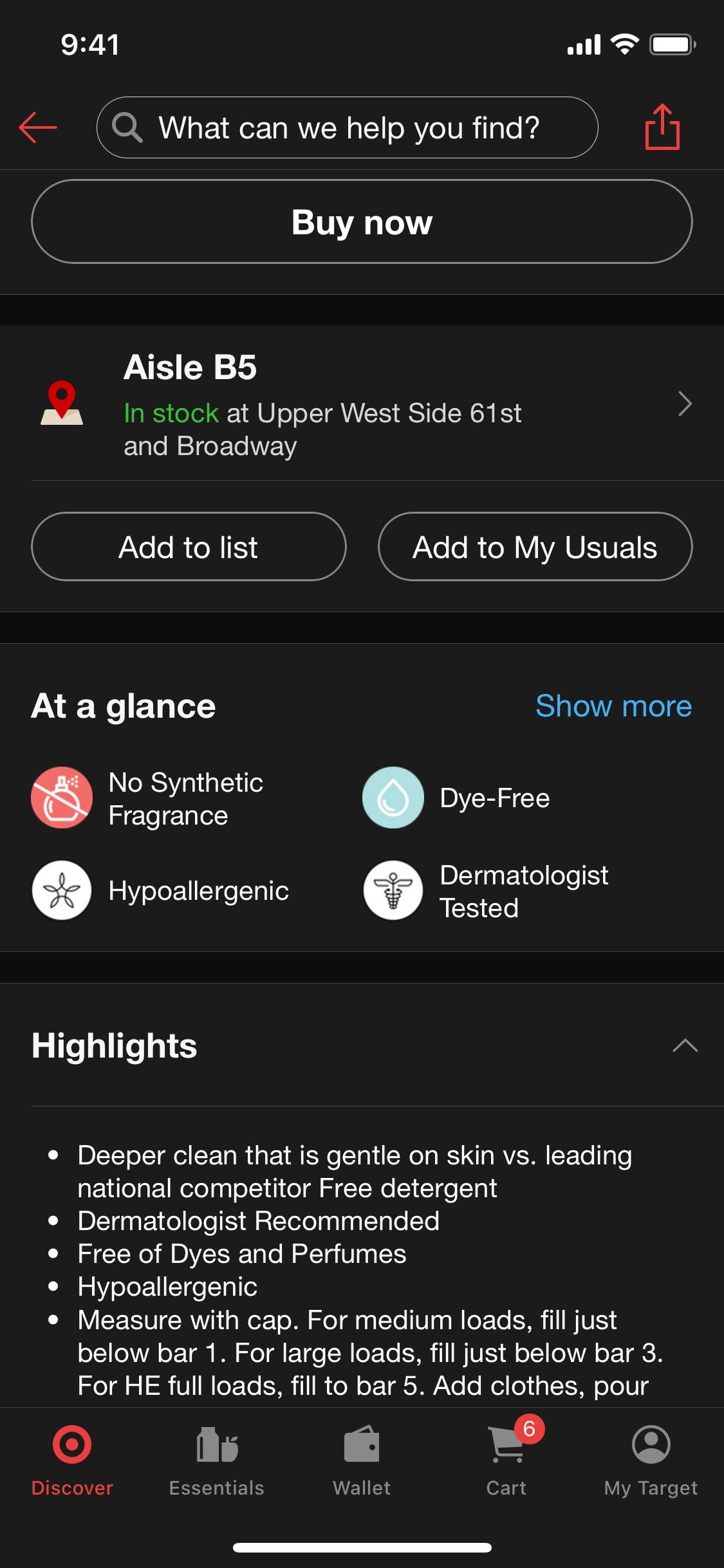 Target iOS screen 531