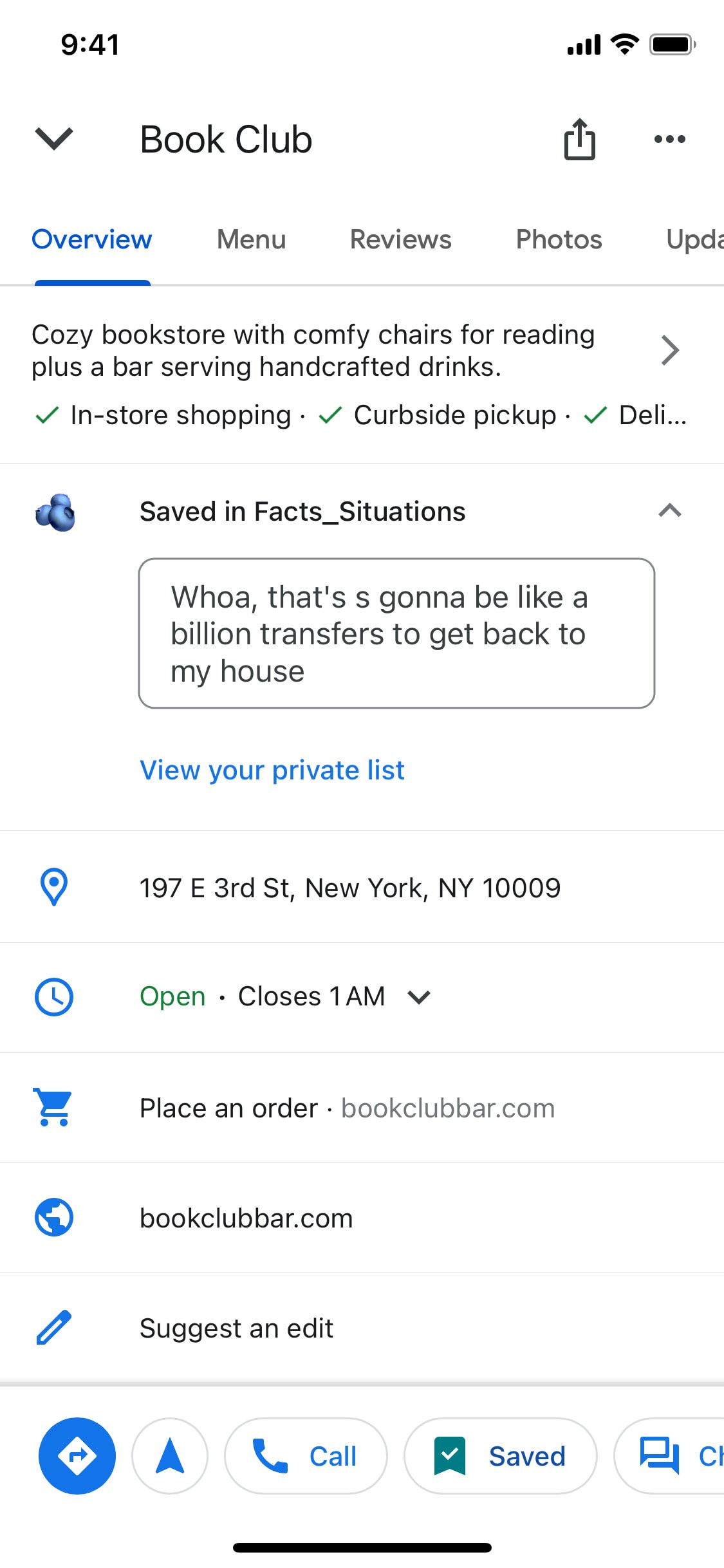 Google Maps iOS screen 198