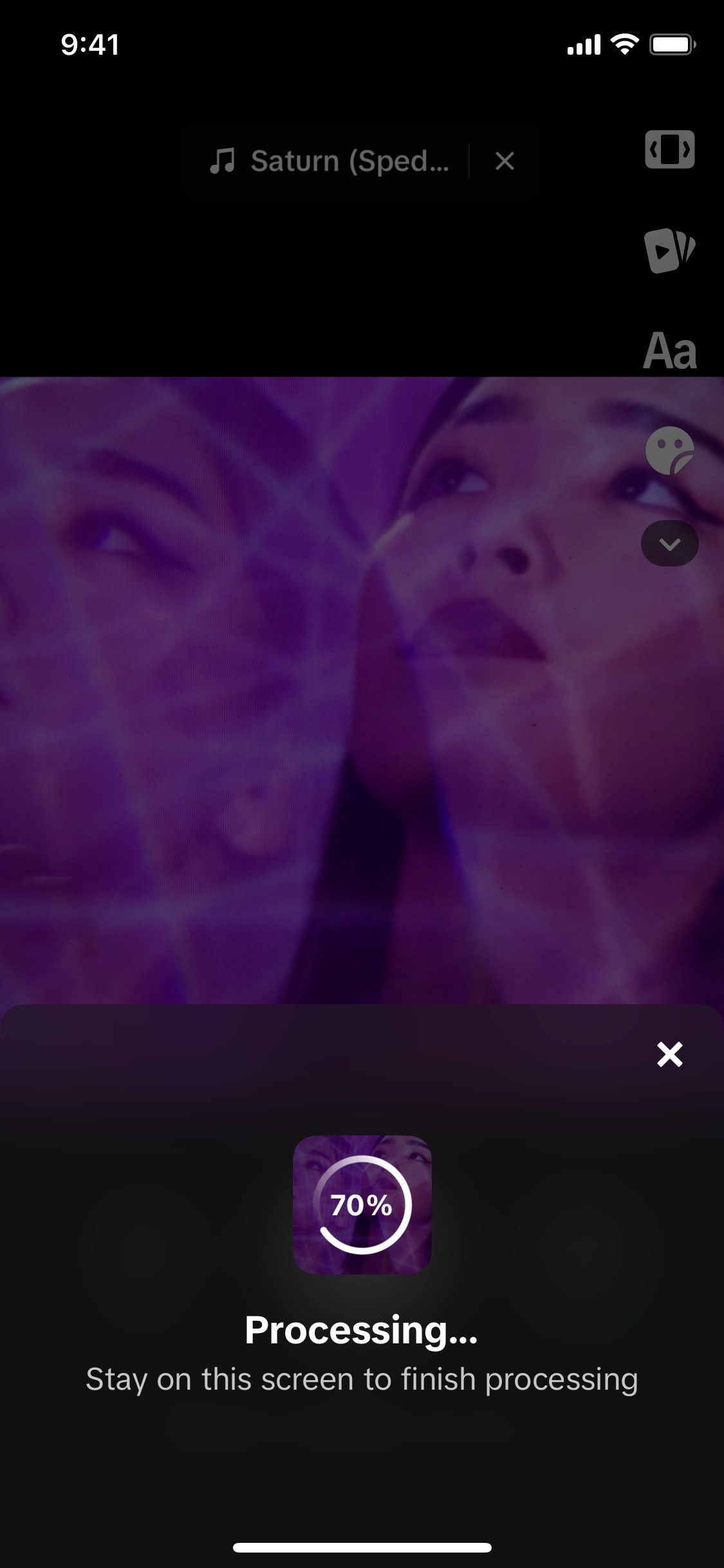 TikTok iOS screen 608