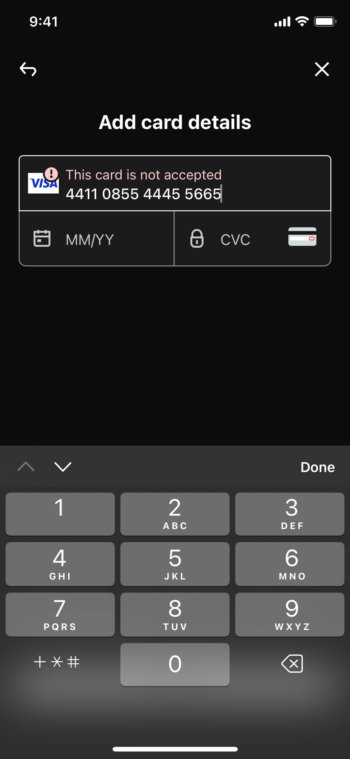 Klarna iOS screen 159