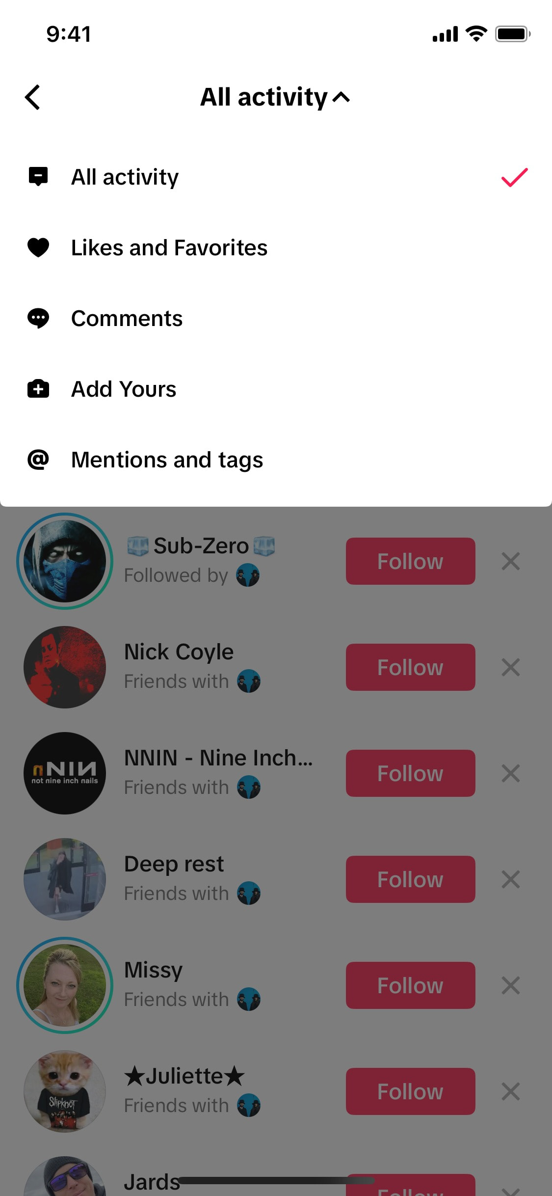 TikTok iOS screen 519