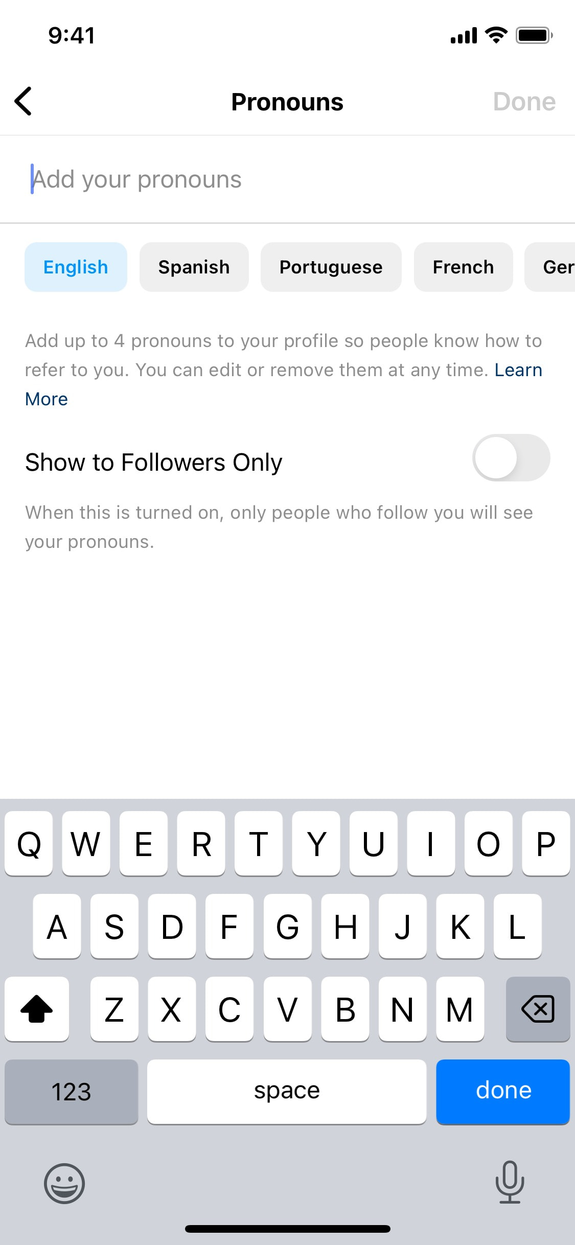 Instagram iOS screen 212