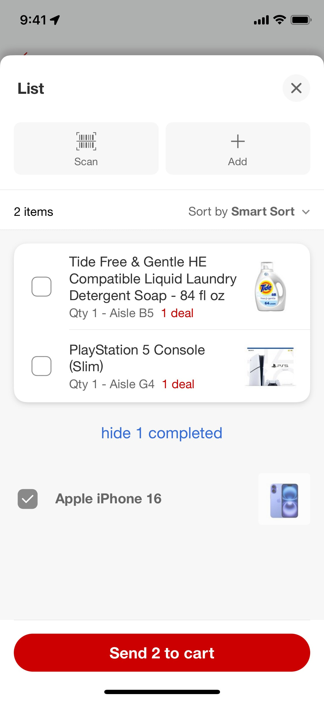Target iOS screen 404