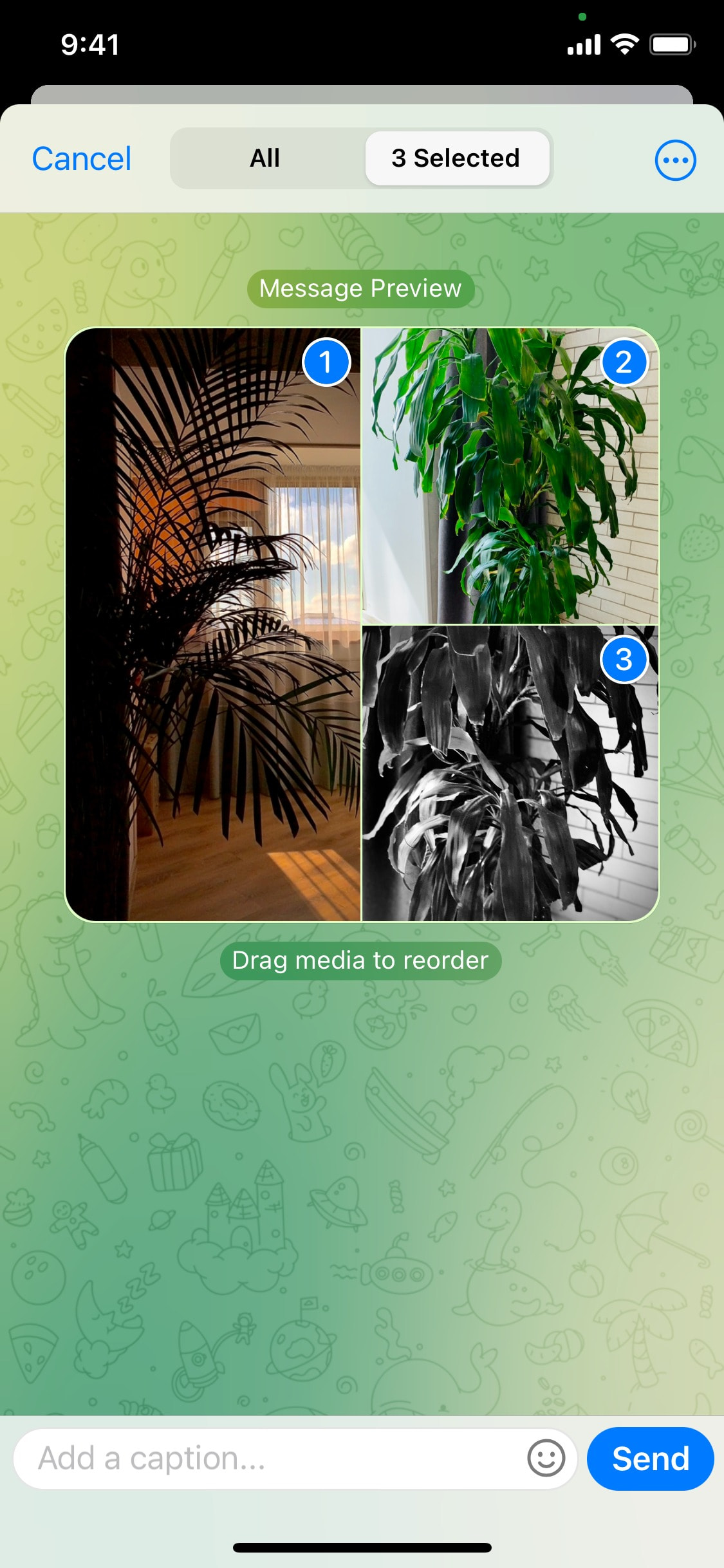 Telegram iOS screen 733