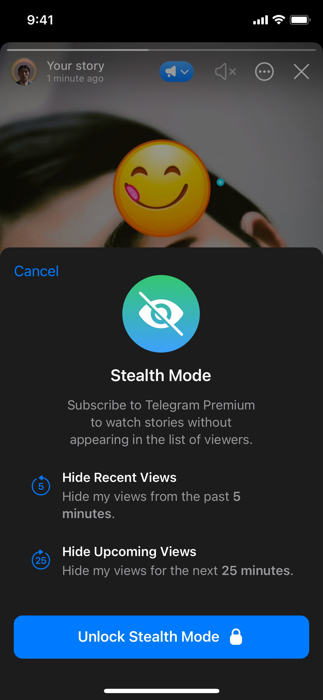 Telegram iOS screen 215