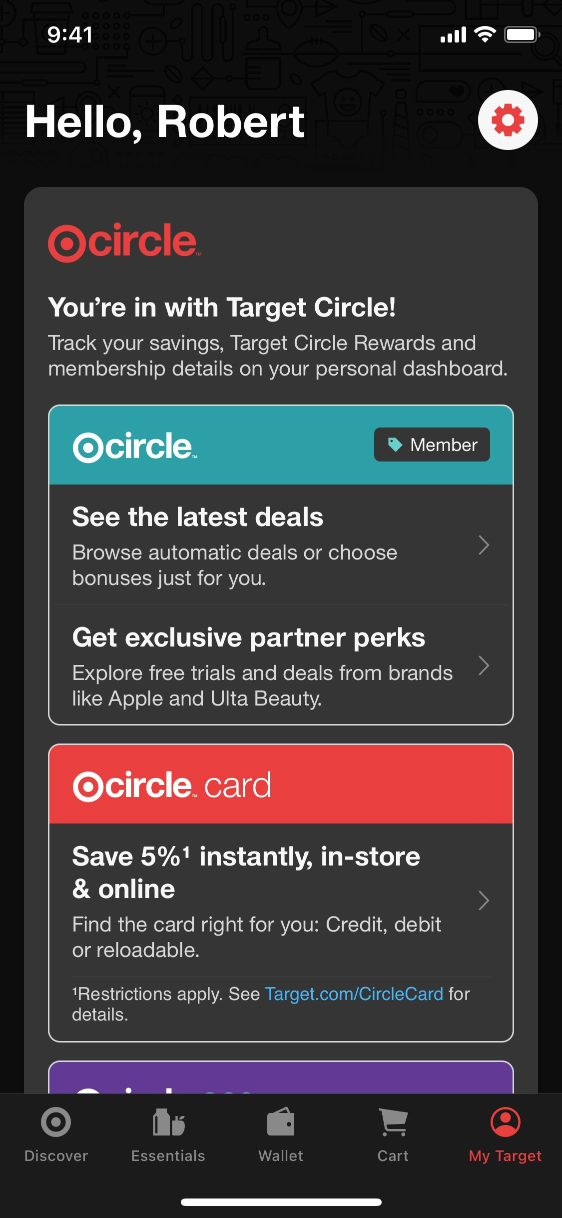 Target iOS screen 655