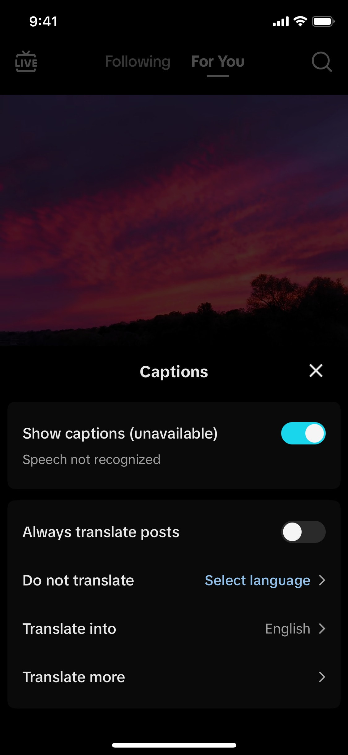 TikTok iOS screen 873