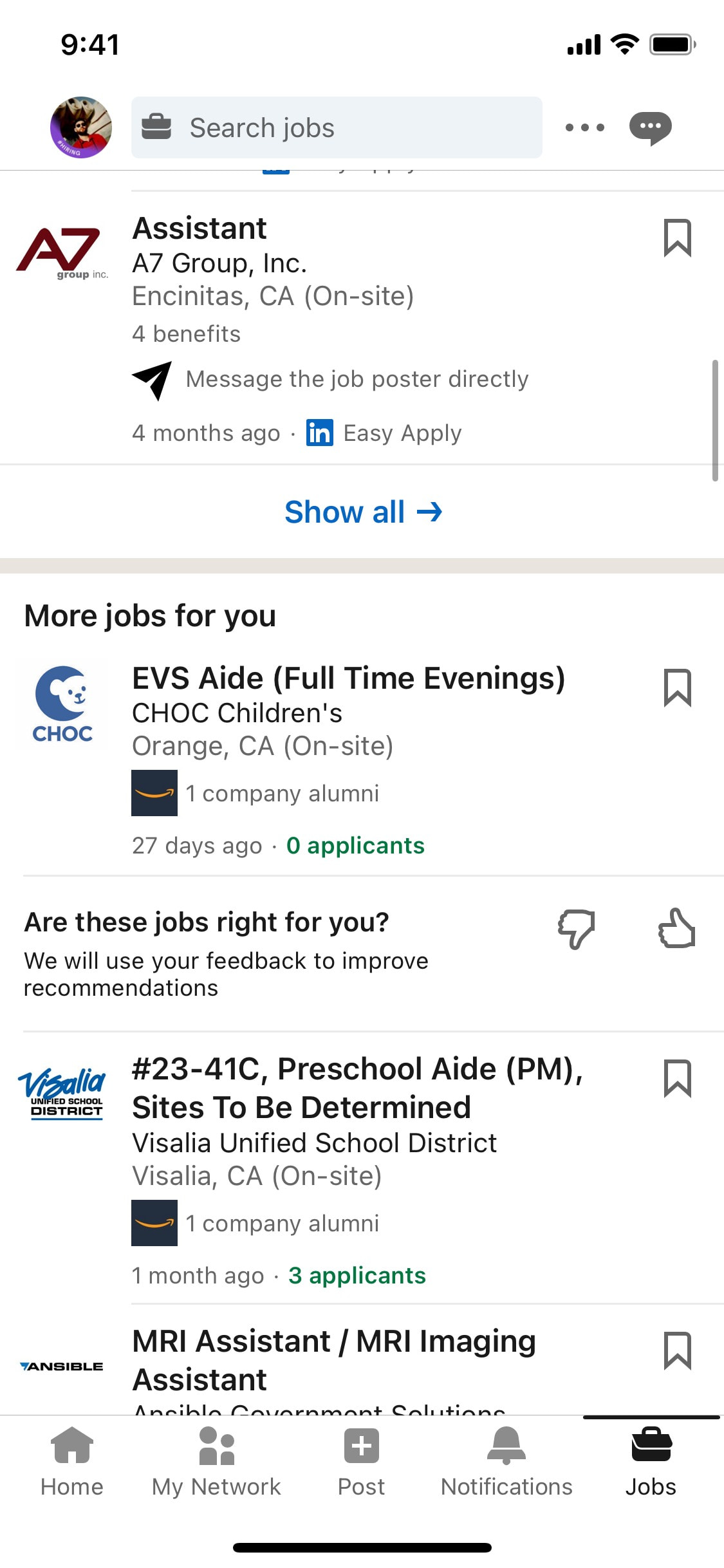 LinkedIn iOS screen 21