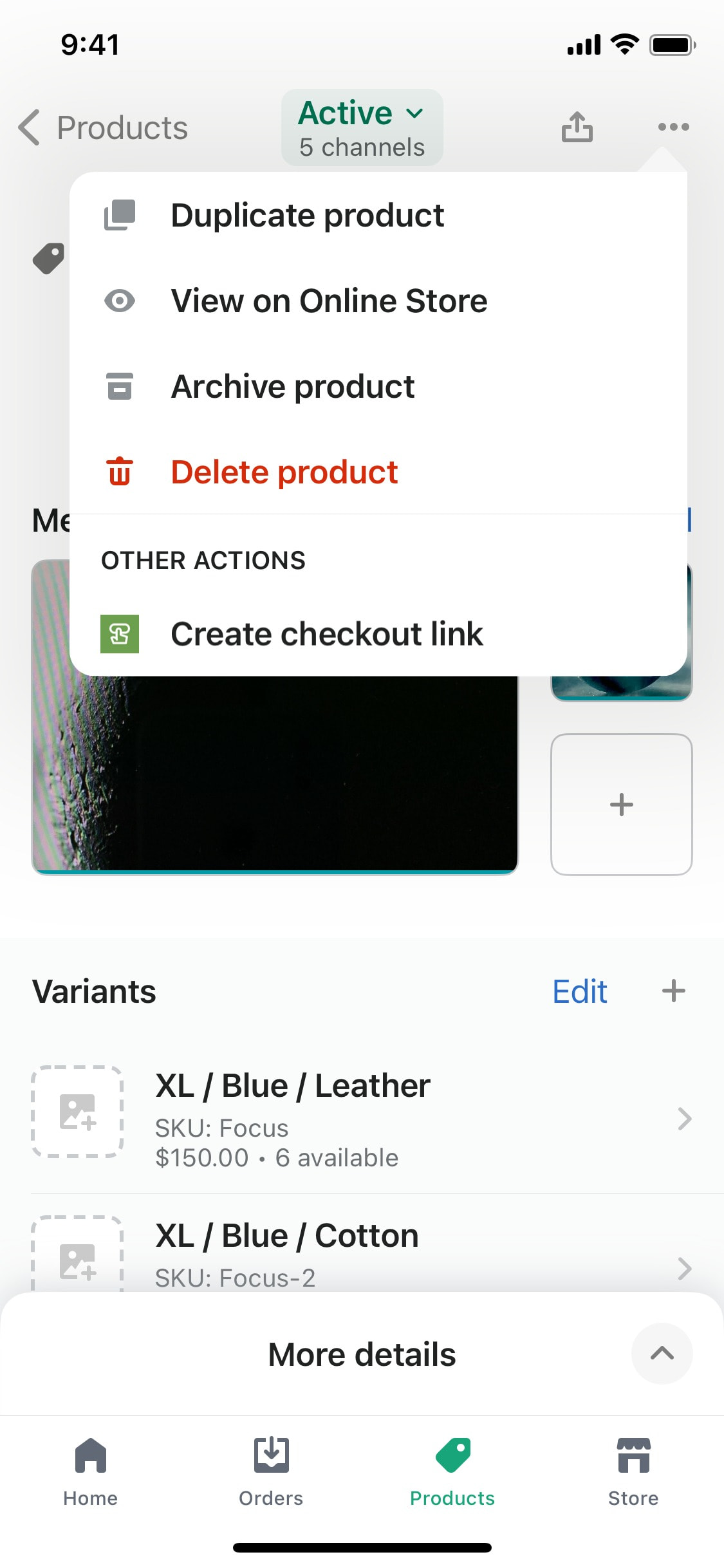 Shopify iOS screen 154