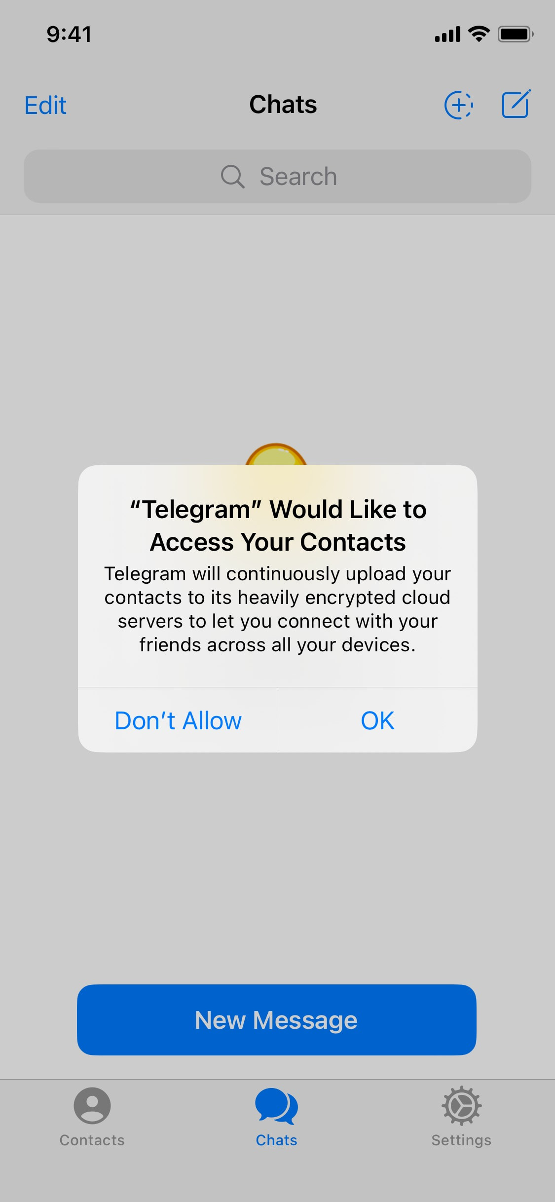 Telegram iOS screen 845