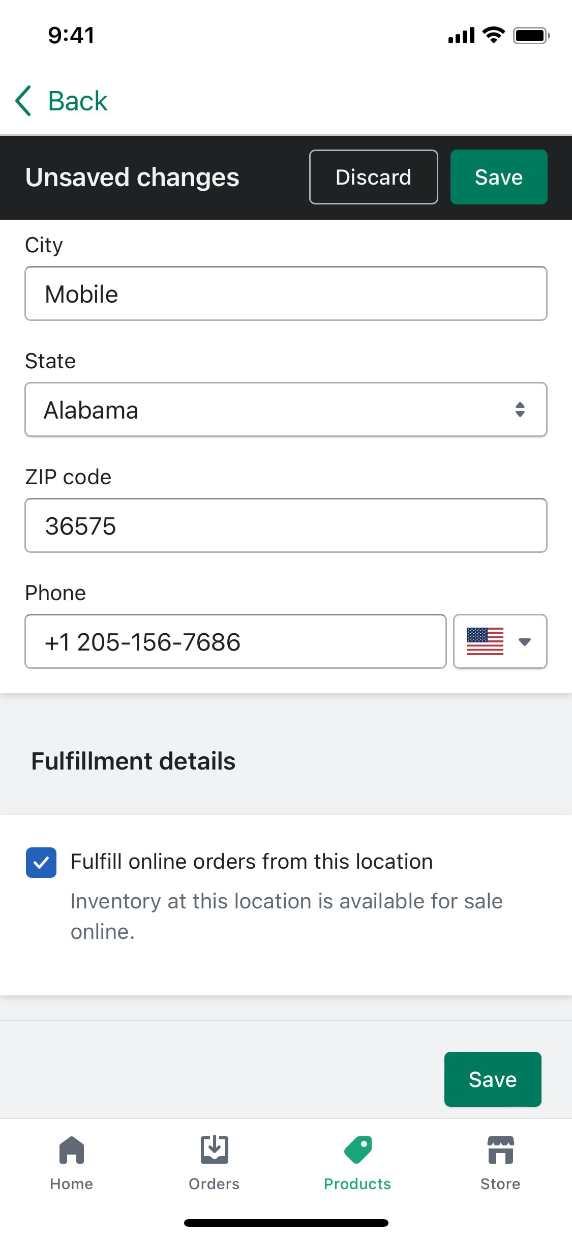 Shopify iOS screen 259
