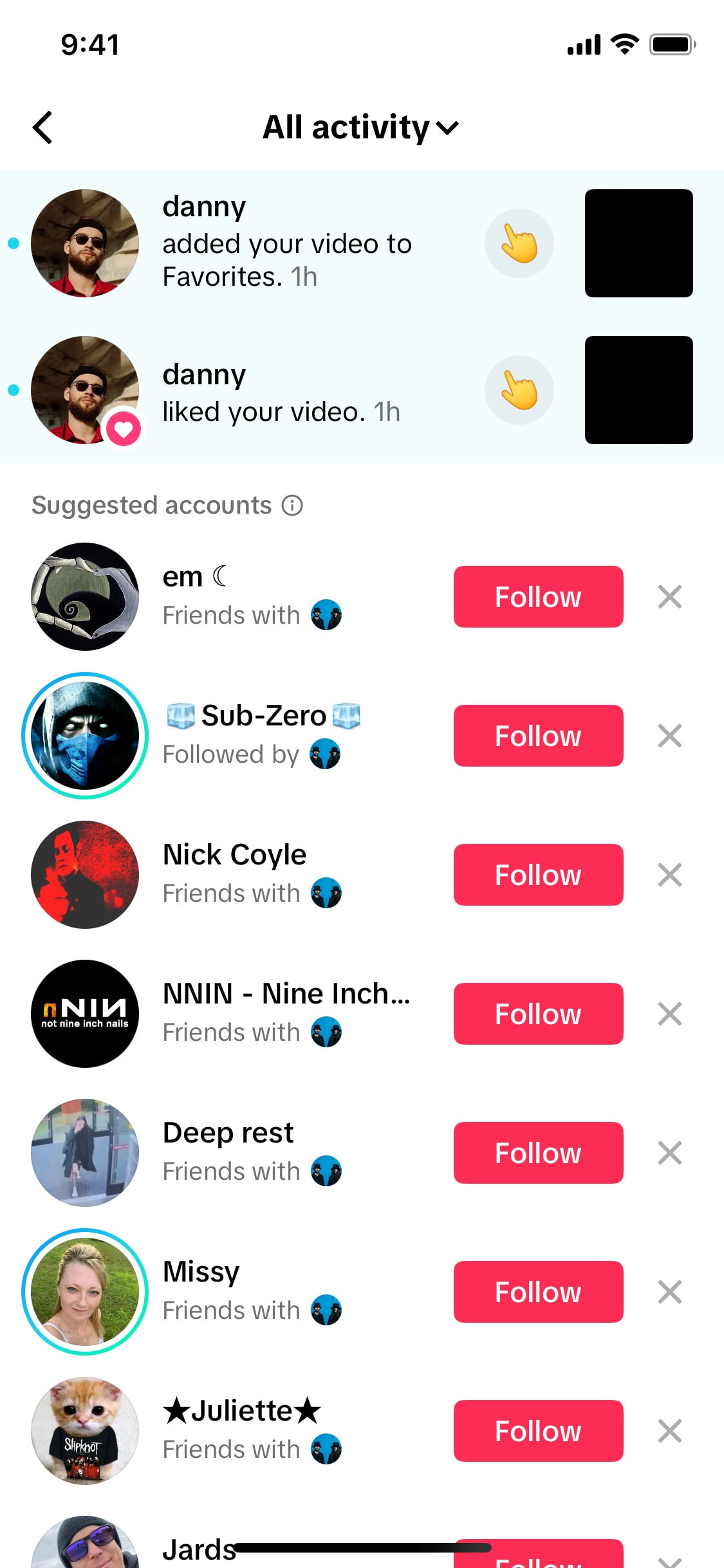 TikTok iOS screen 234