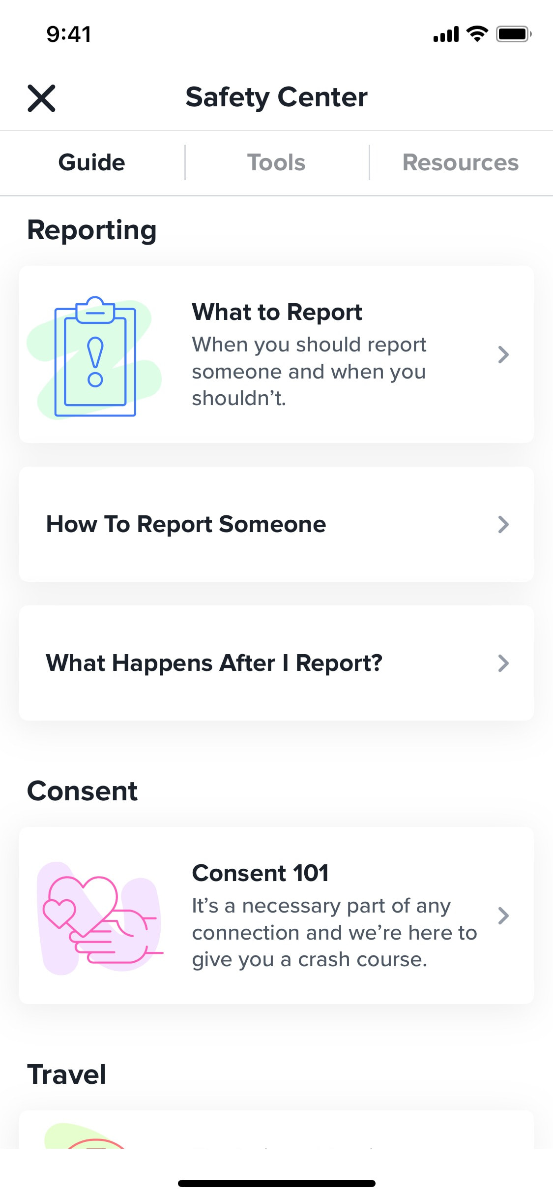 Tinder iOS screen 357