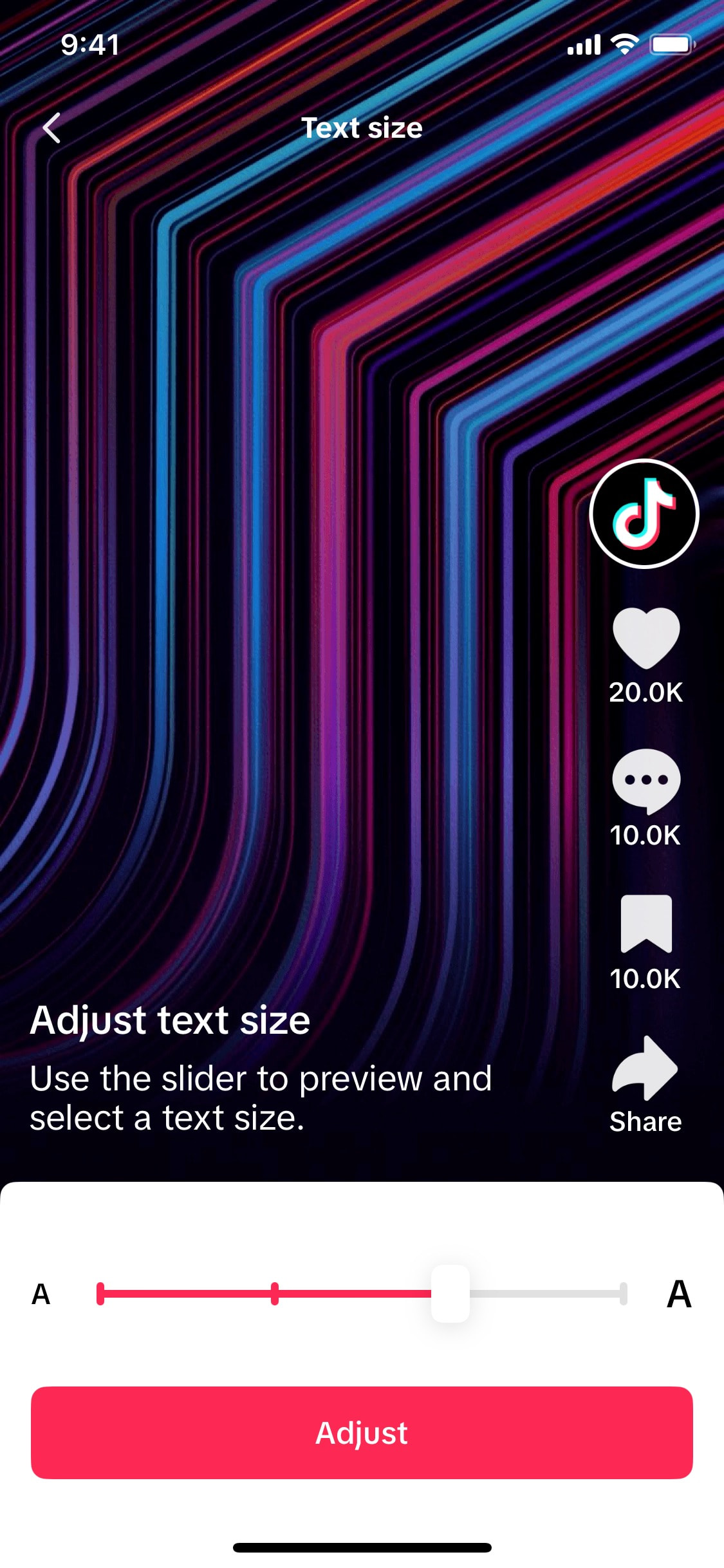 TikTok iOS screen 159