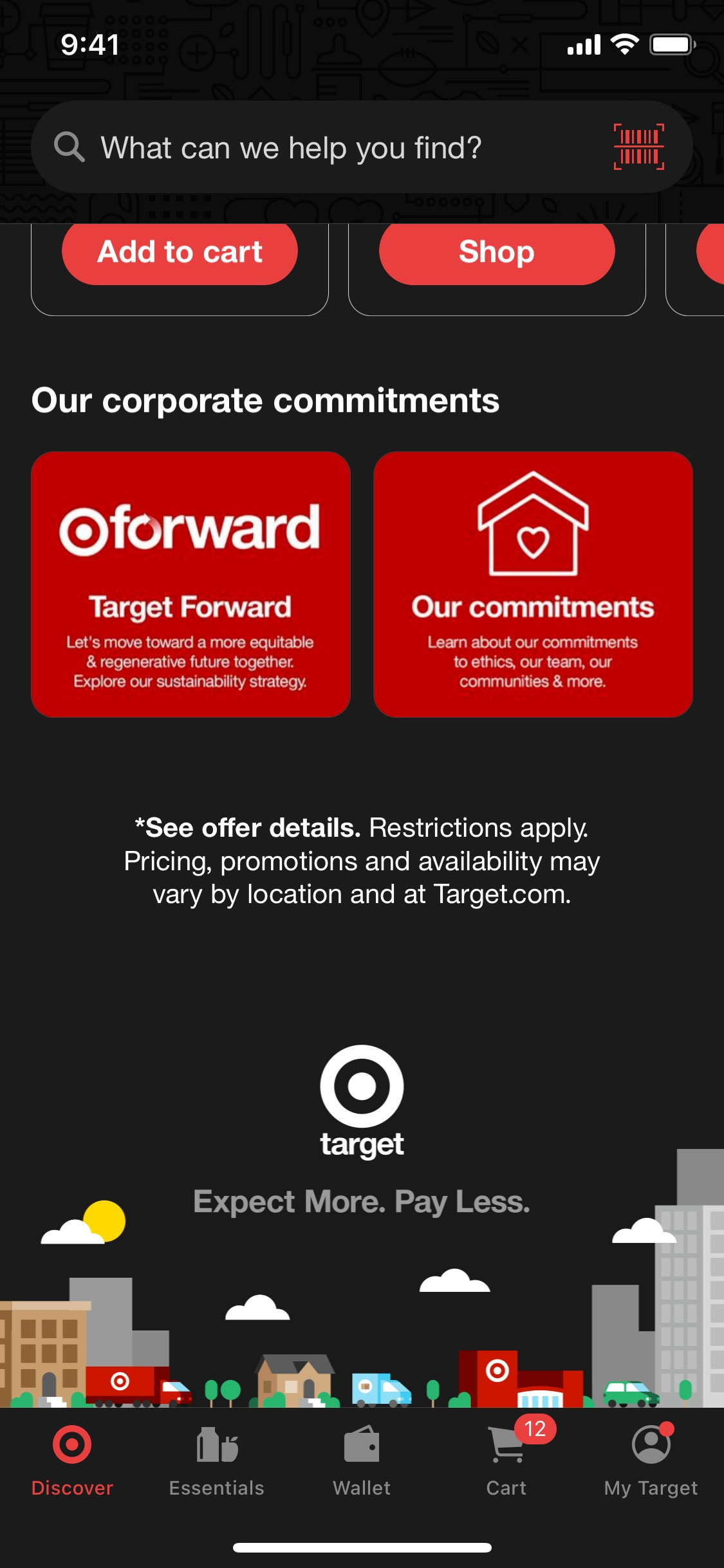 Target iOS screen 67