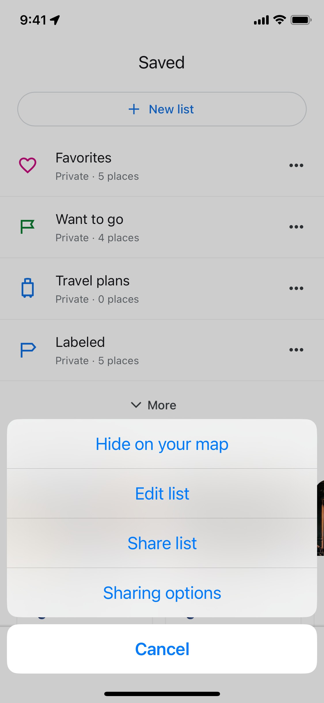 Google Maps iOS screen 568