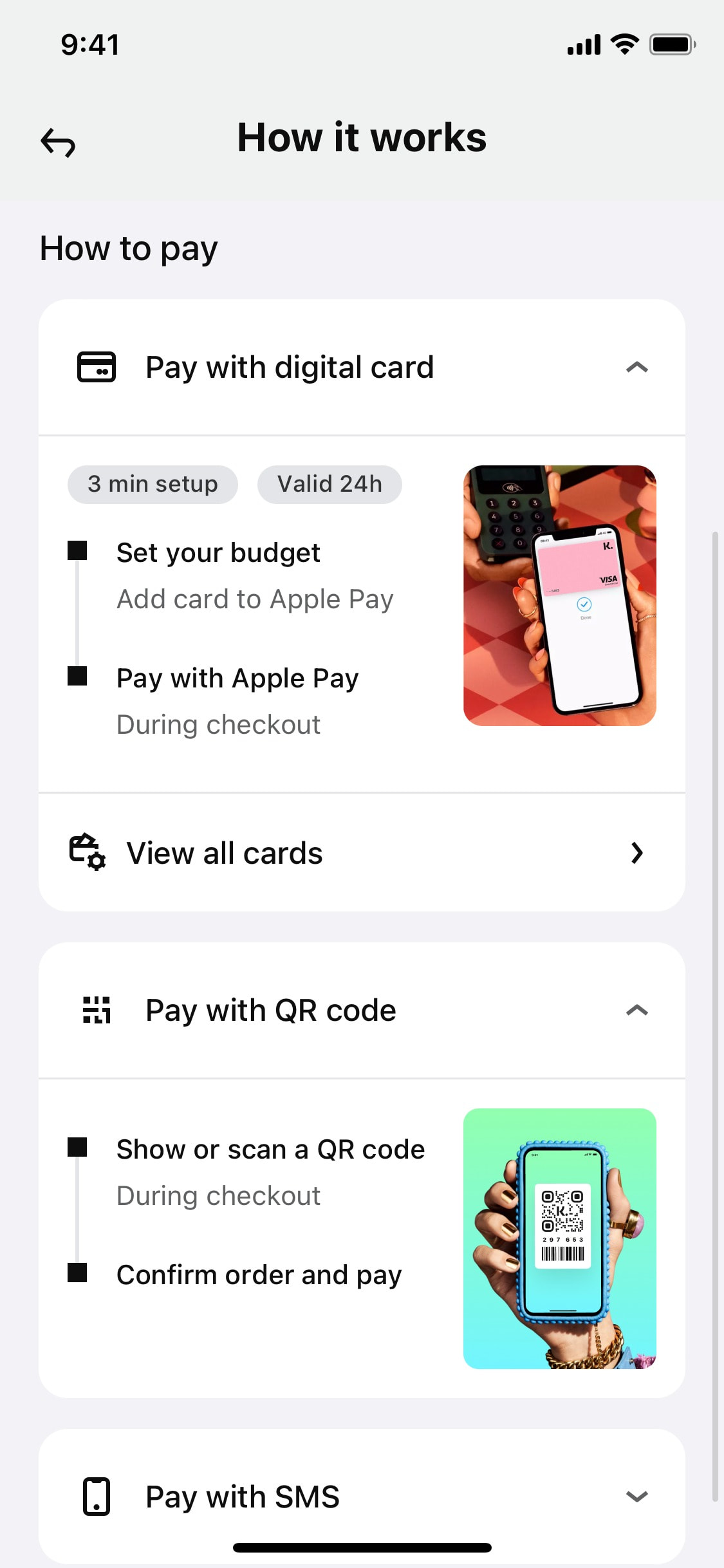 Klarna iOS screen 286
