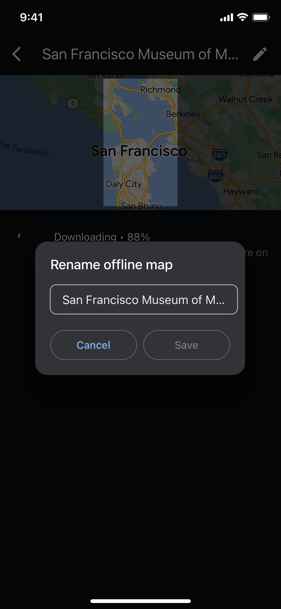 Google Maps iOS screen 253