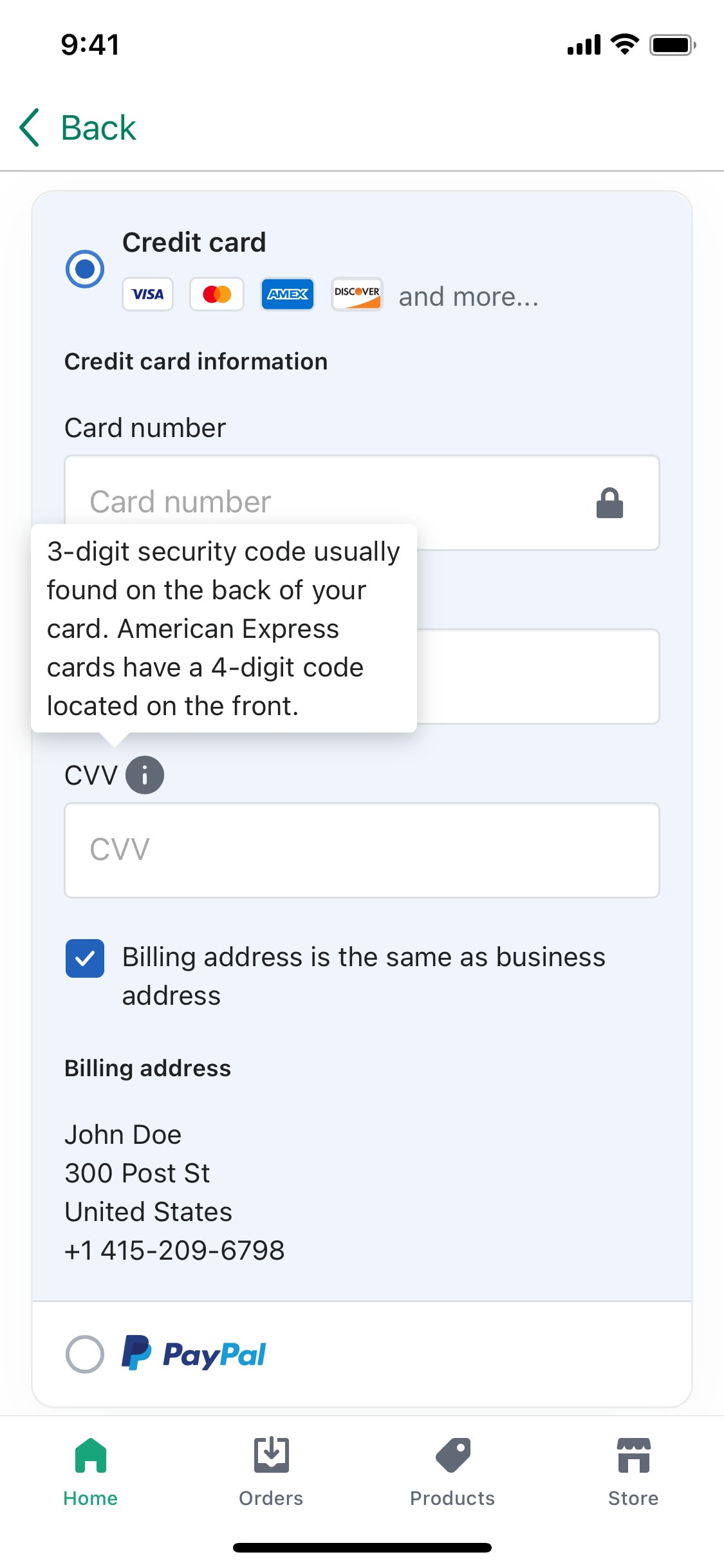 Shopify iOS screen 322